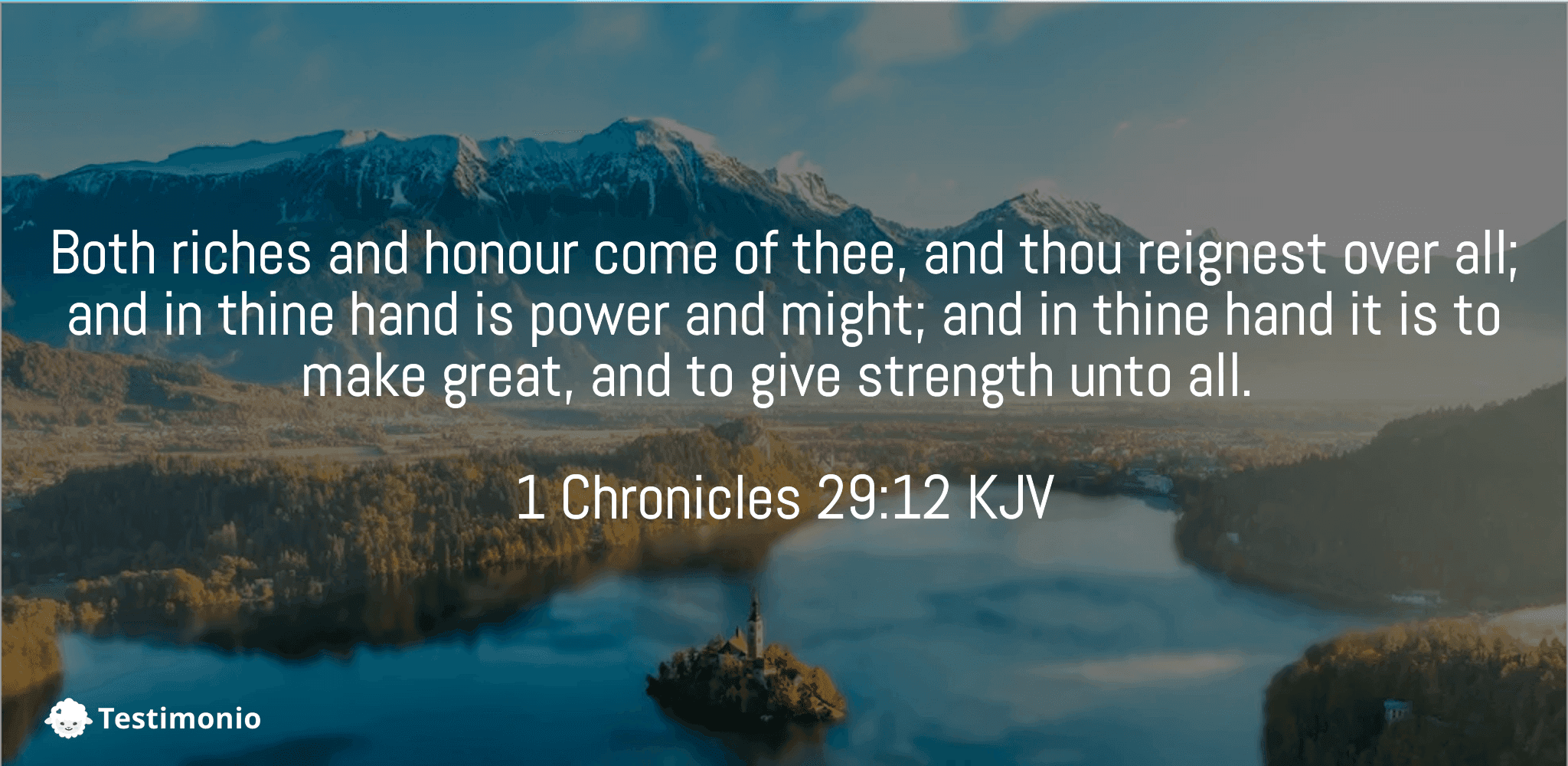 1 Chronicles 29:12