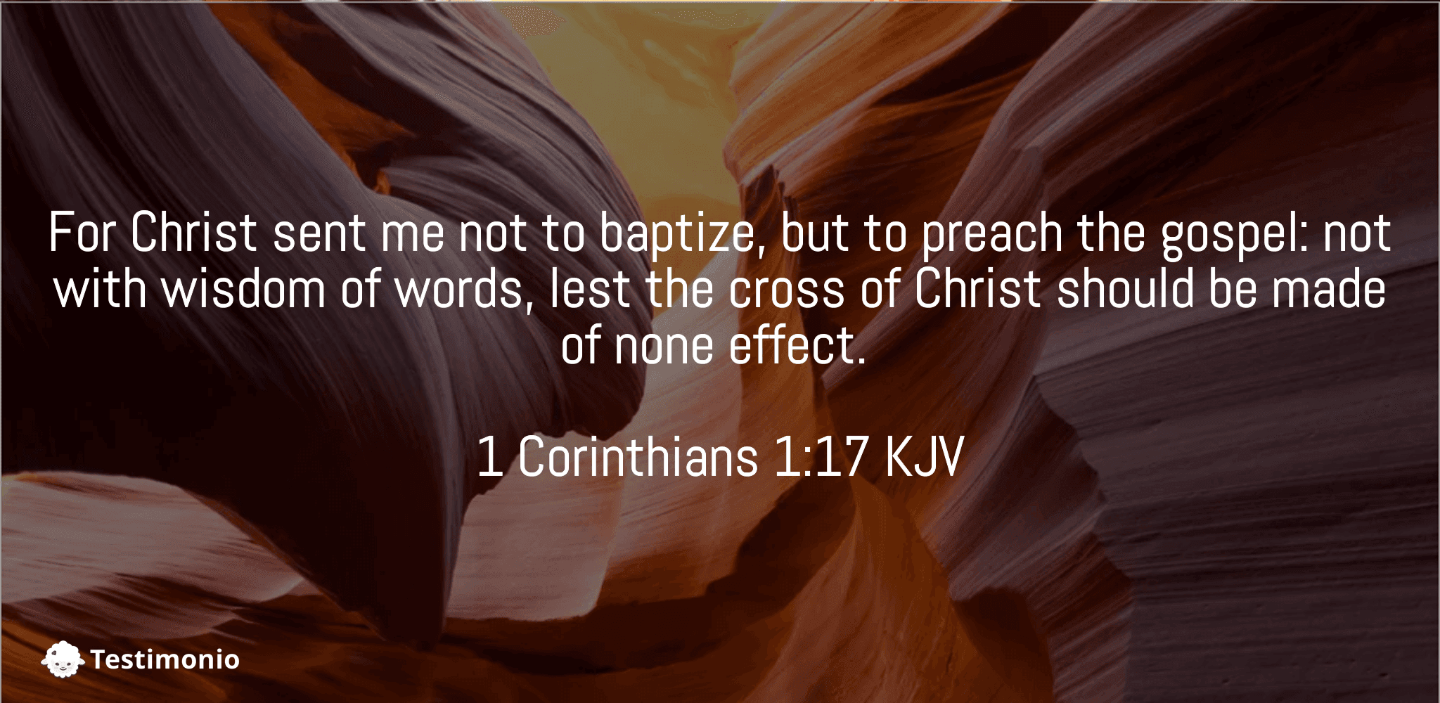 1 Corinthians 1:17