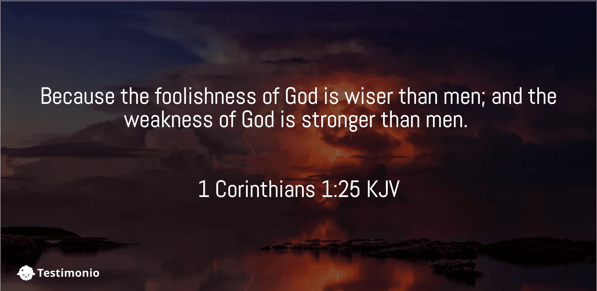 1 Corinthians 1:25
