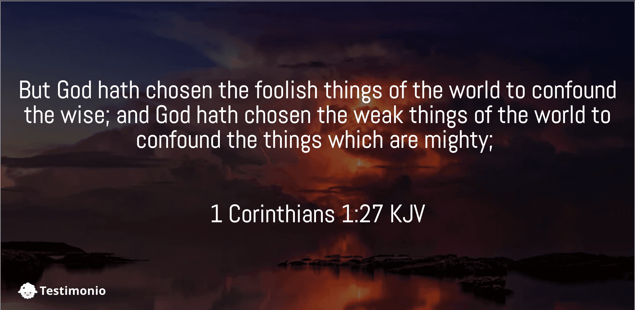 1 Corinthians 1:27
