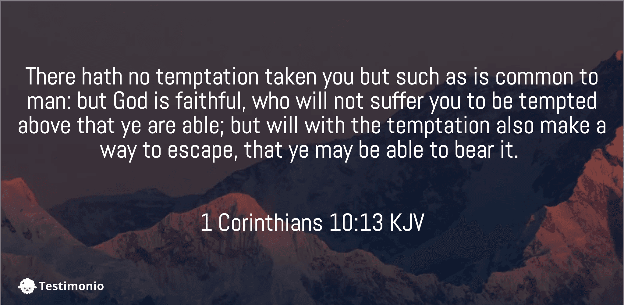 1 Corinthians 10:13