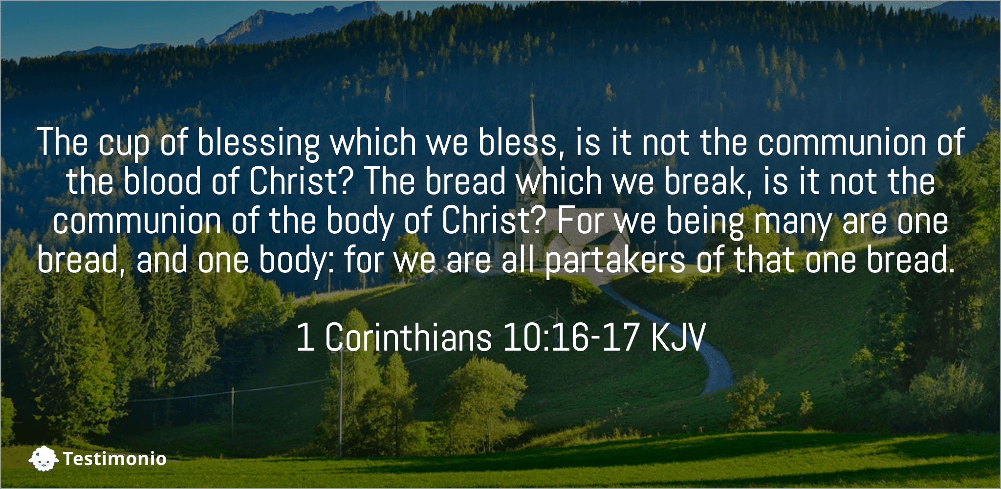 1 Corinthians 10:16-17