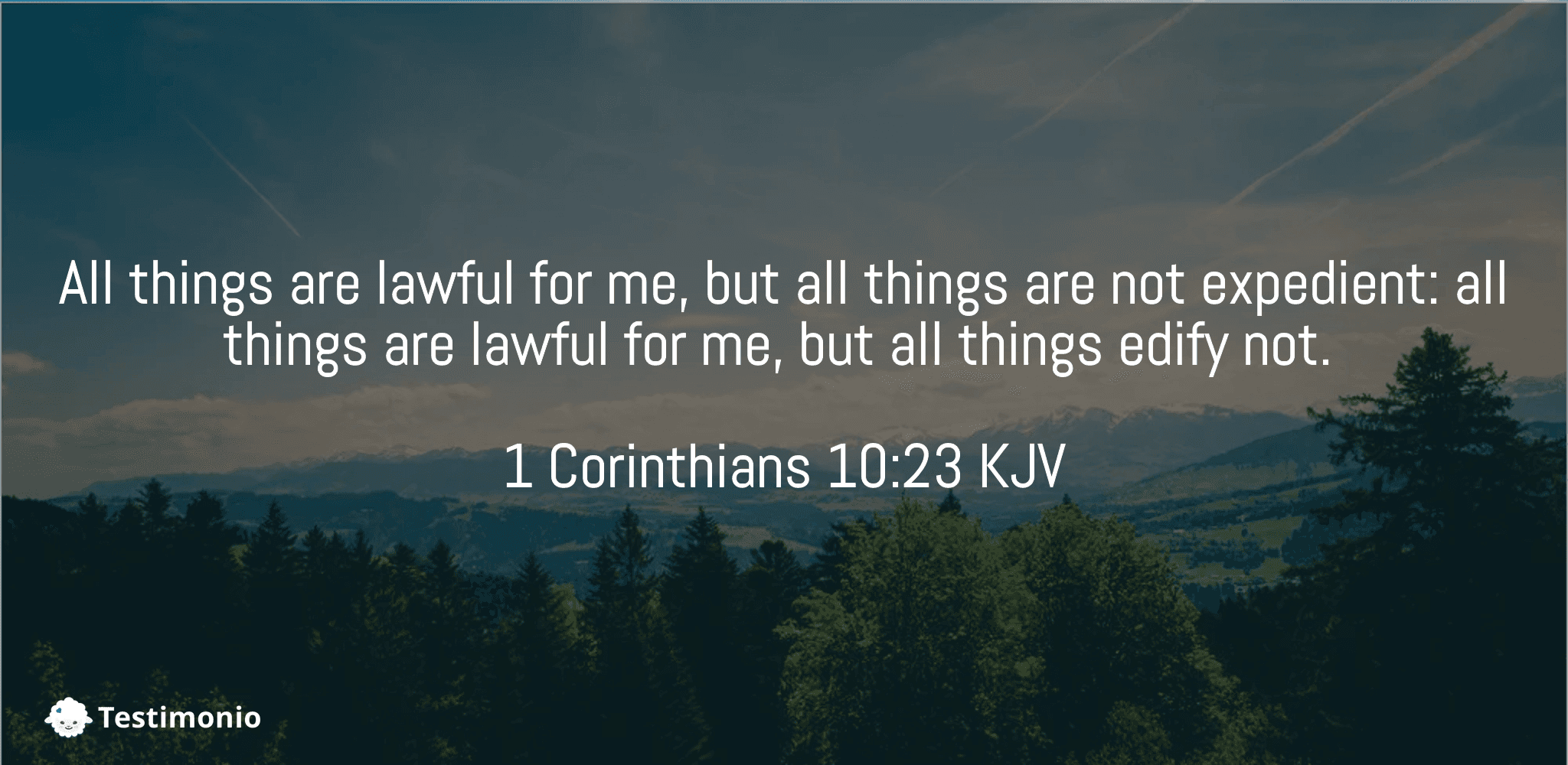1 Corinthians 10:23