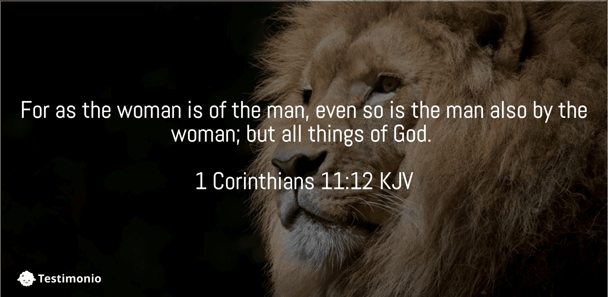 1 Corinthians 11:12