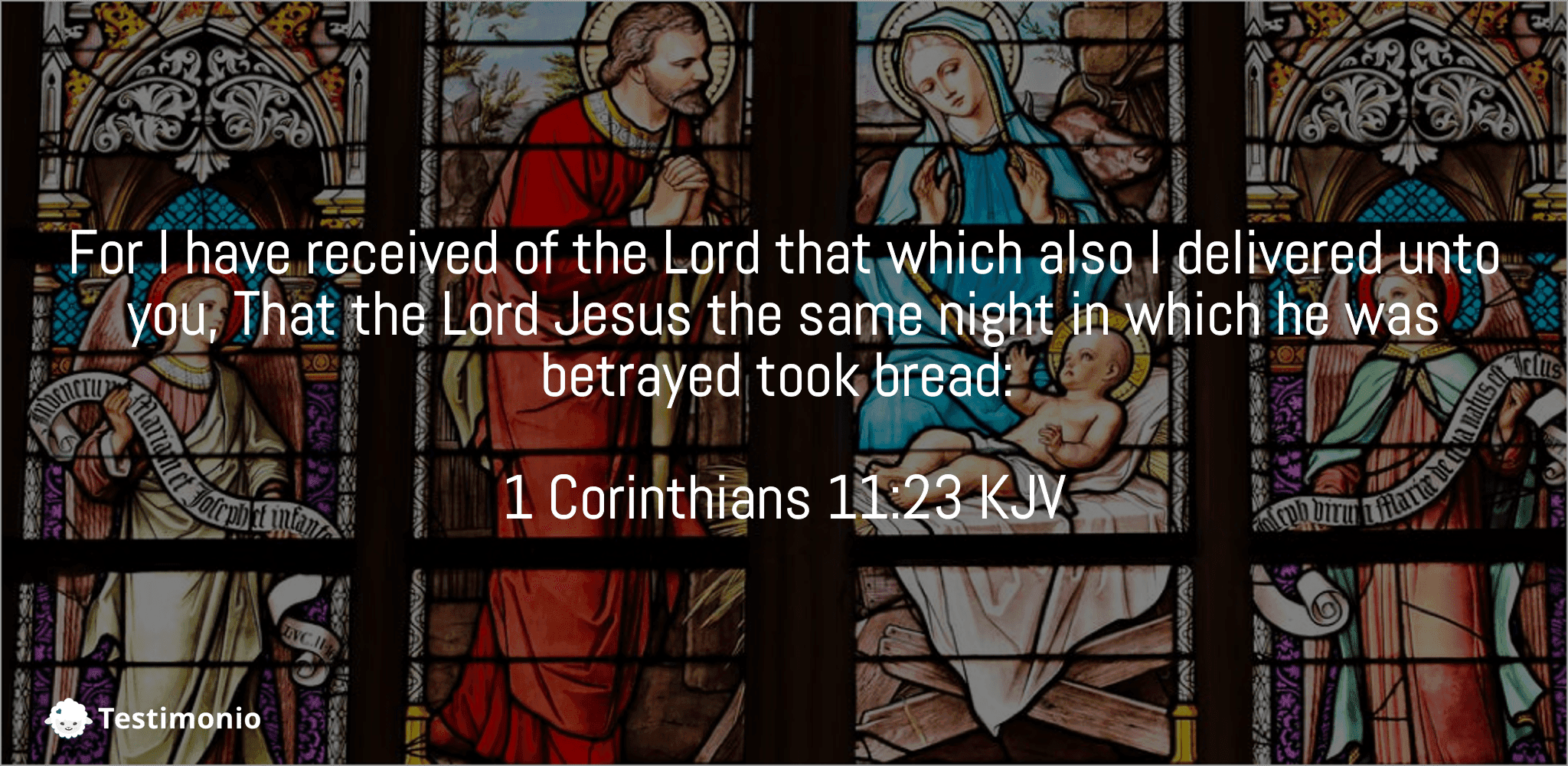 1 Corinthians 11:23