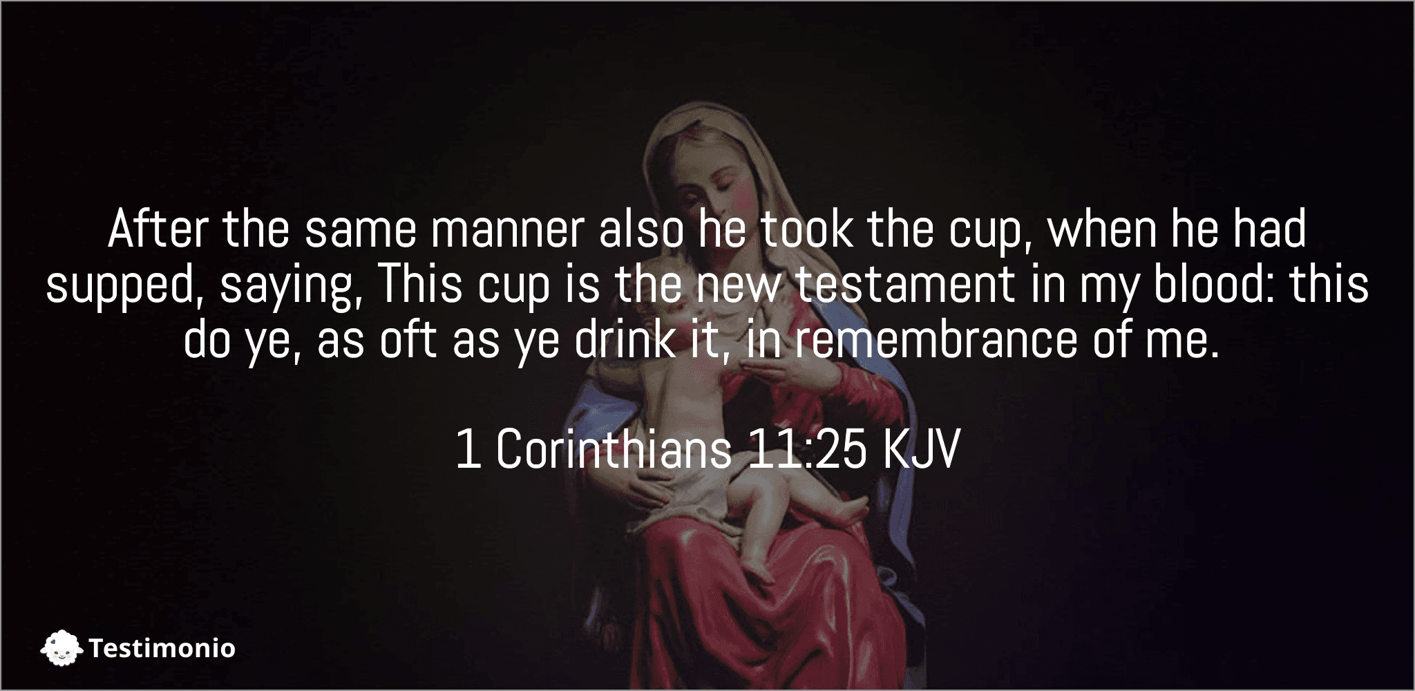 1 Corinthians 11:25