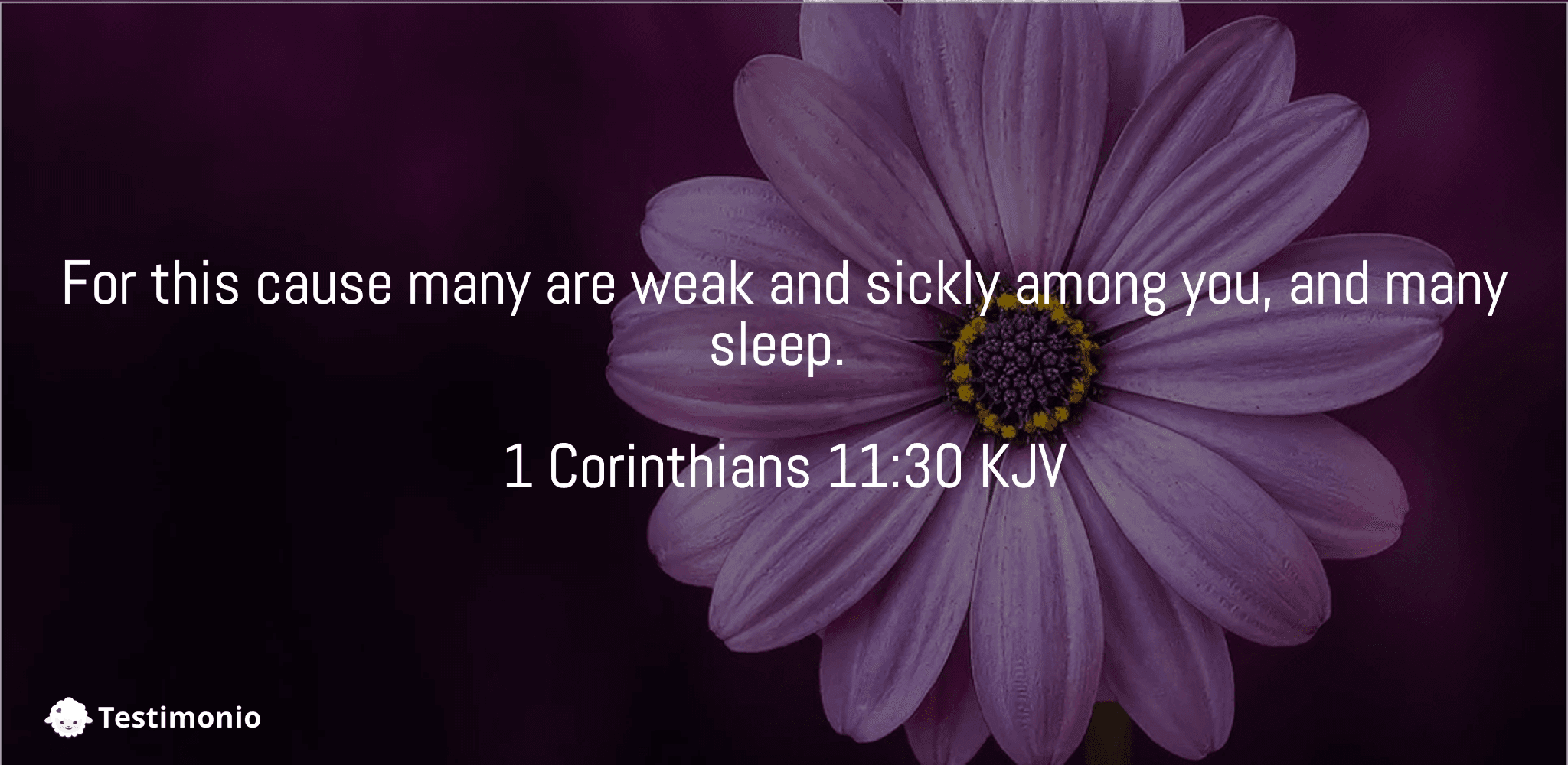 1 Corinthians 11:30