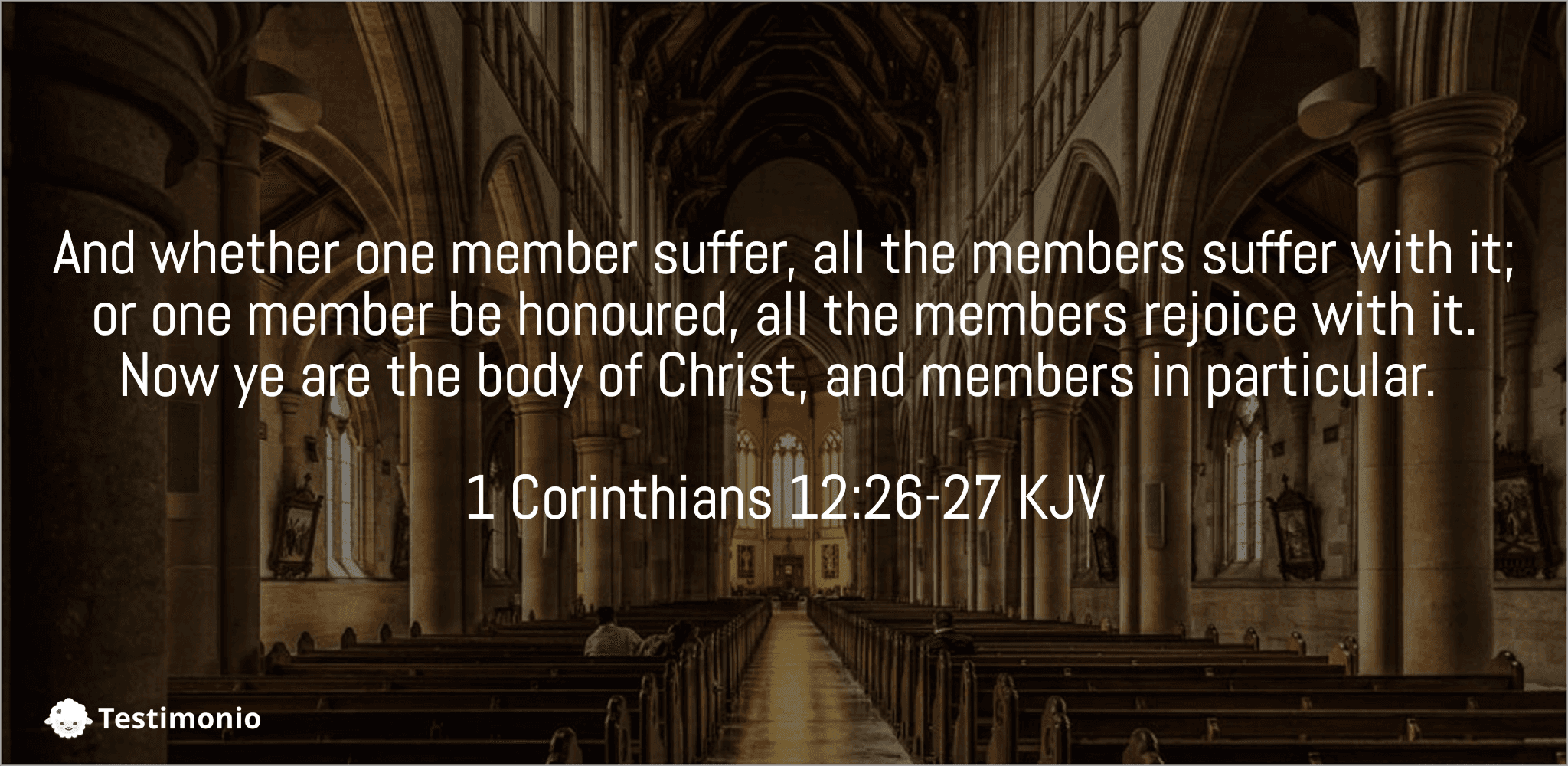 1 Corinthians 12:26-27