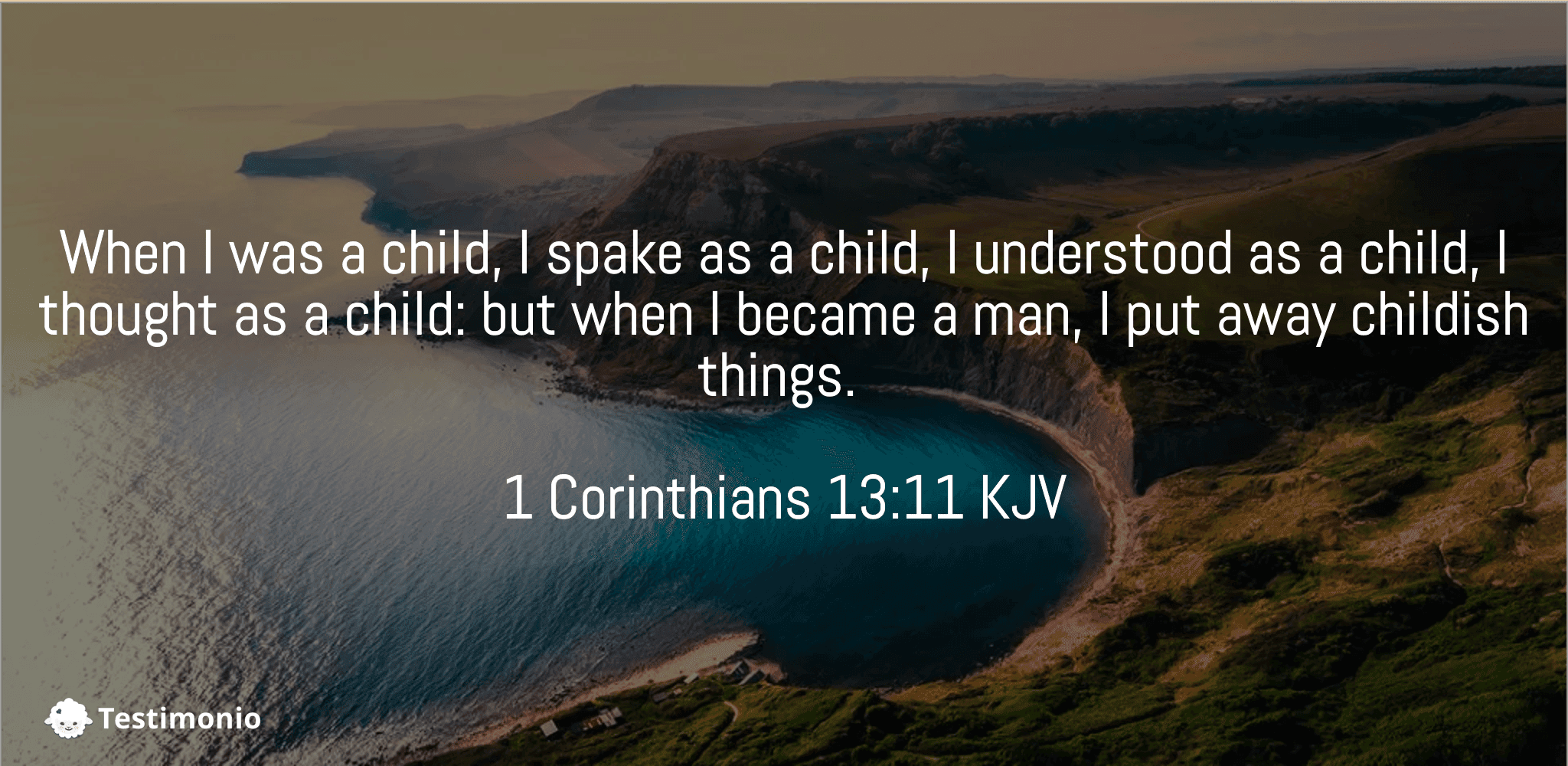 1 Corinthians 13:11