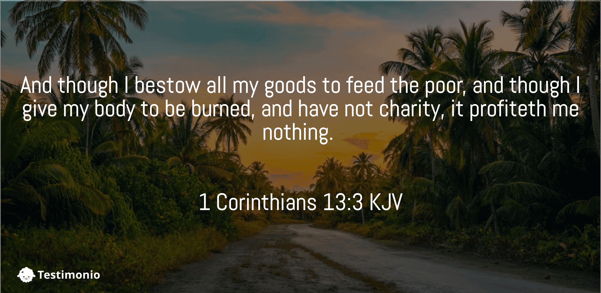 1 Corinthians 13:3