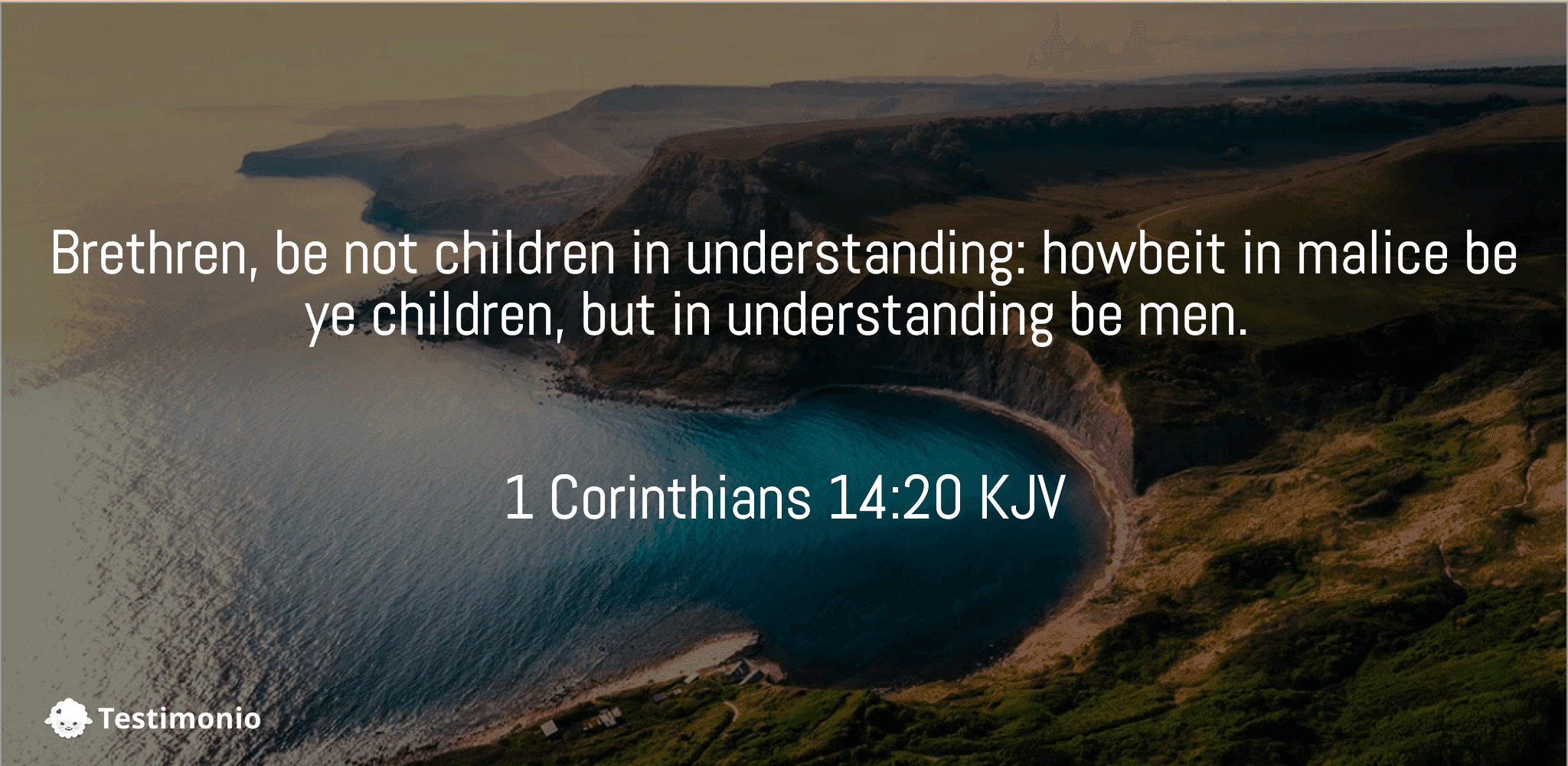 1 Corinthians 14:20