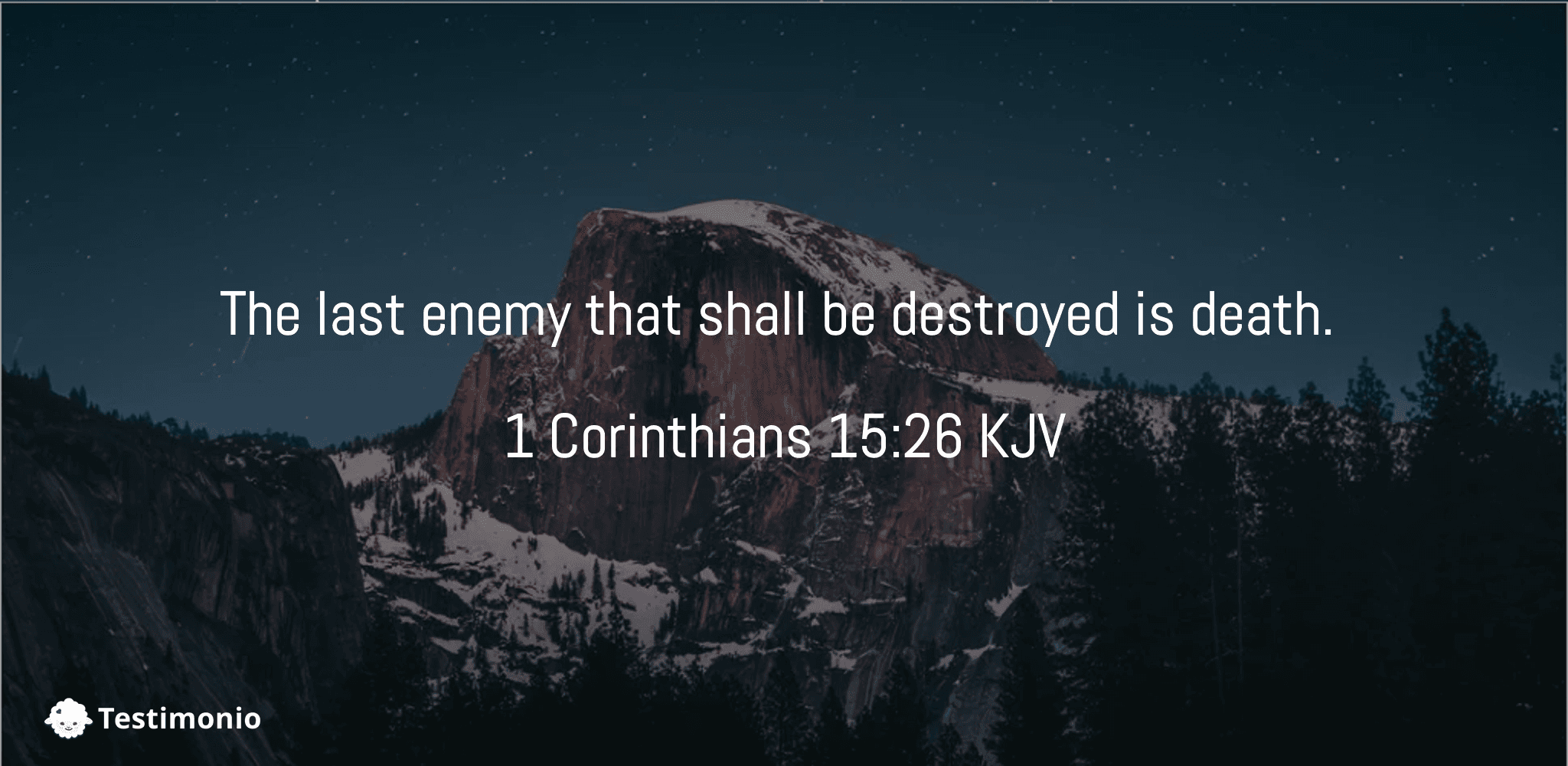 1 Corinthians 15:26