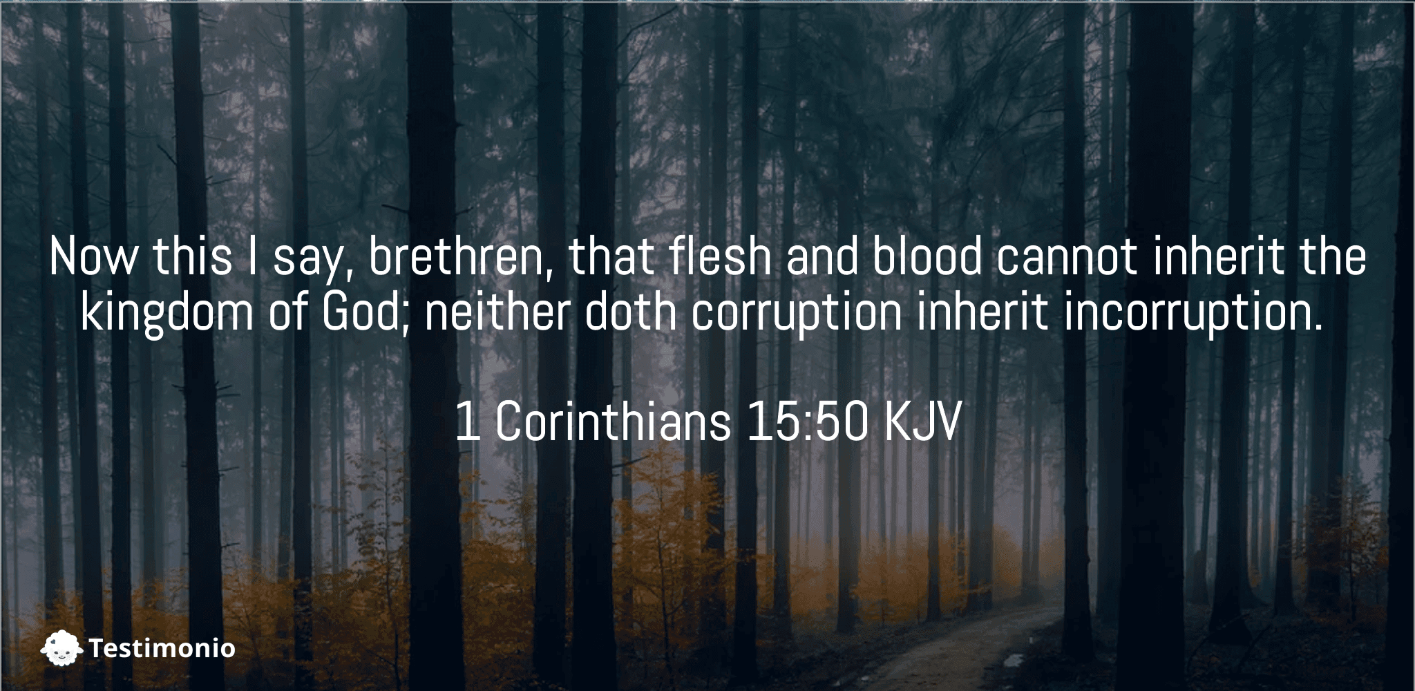 1 Corinthians 15:50