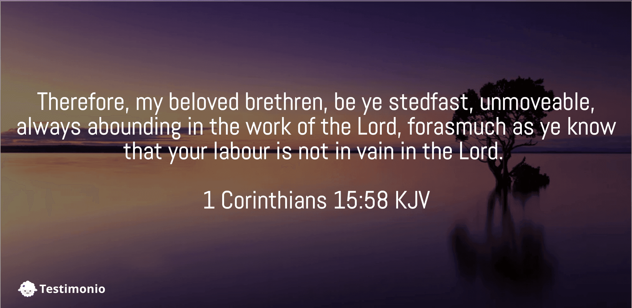 1 Corinthians 15:58