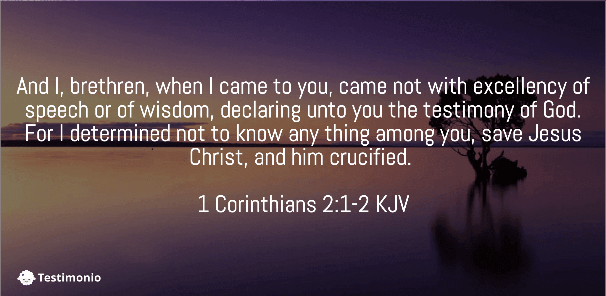 1 Corinthians 2:1-2