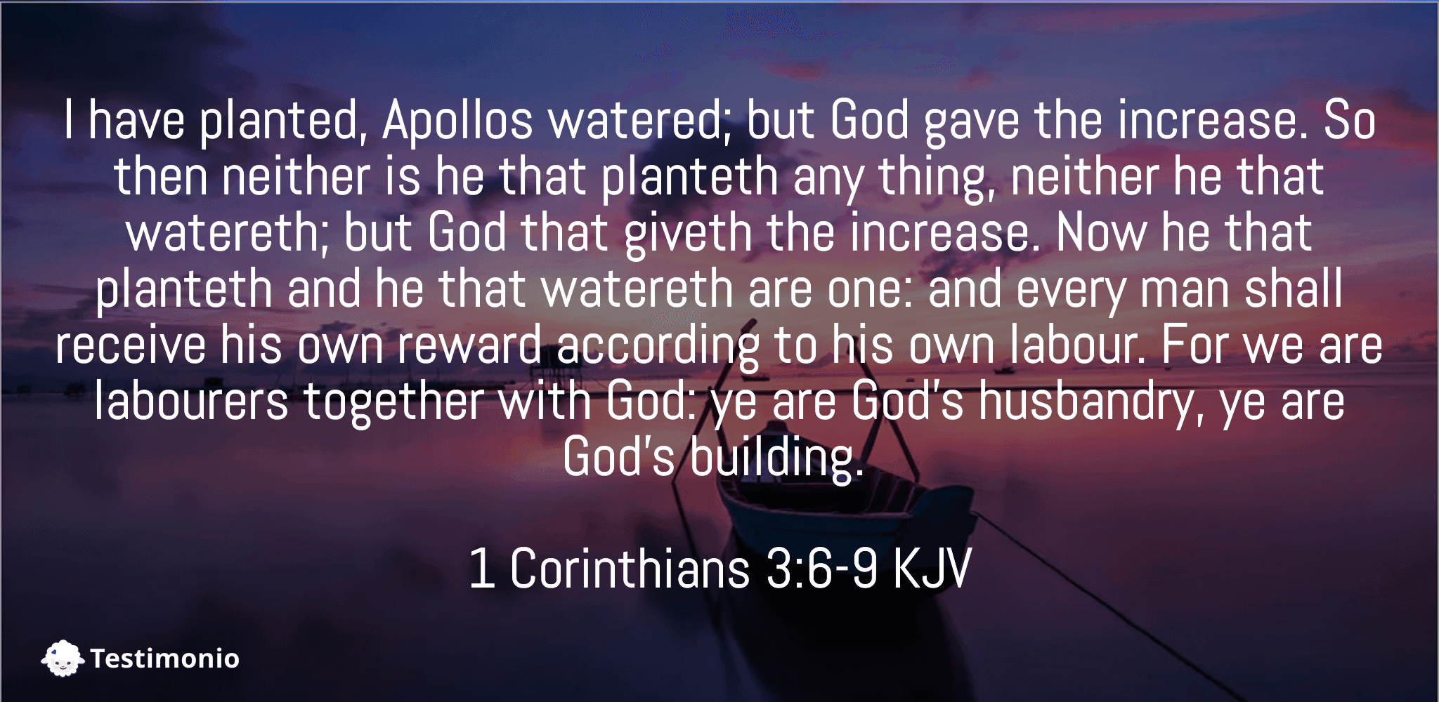 1 Corinthians 3:6-9