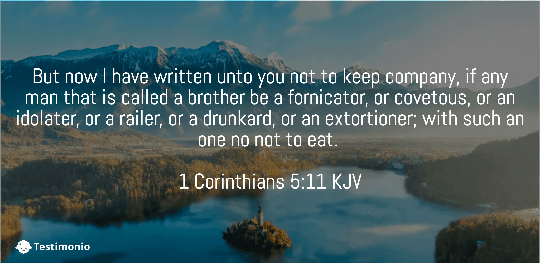1 Corinthians 5:11