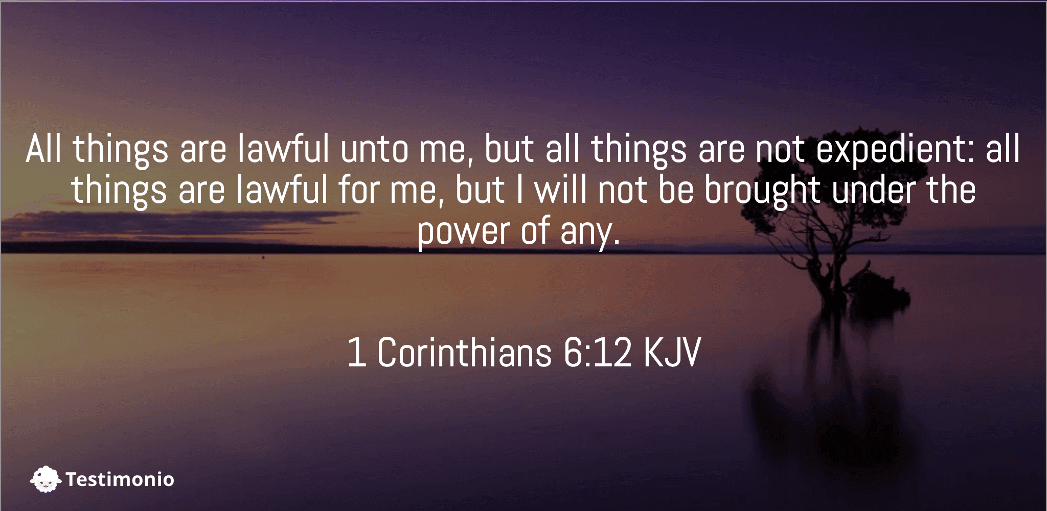 1 Corinthians 6:12