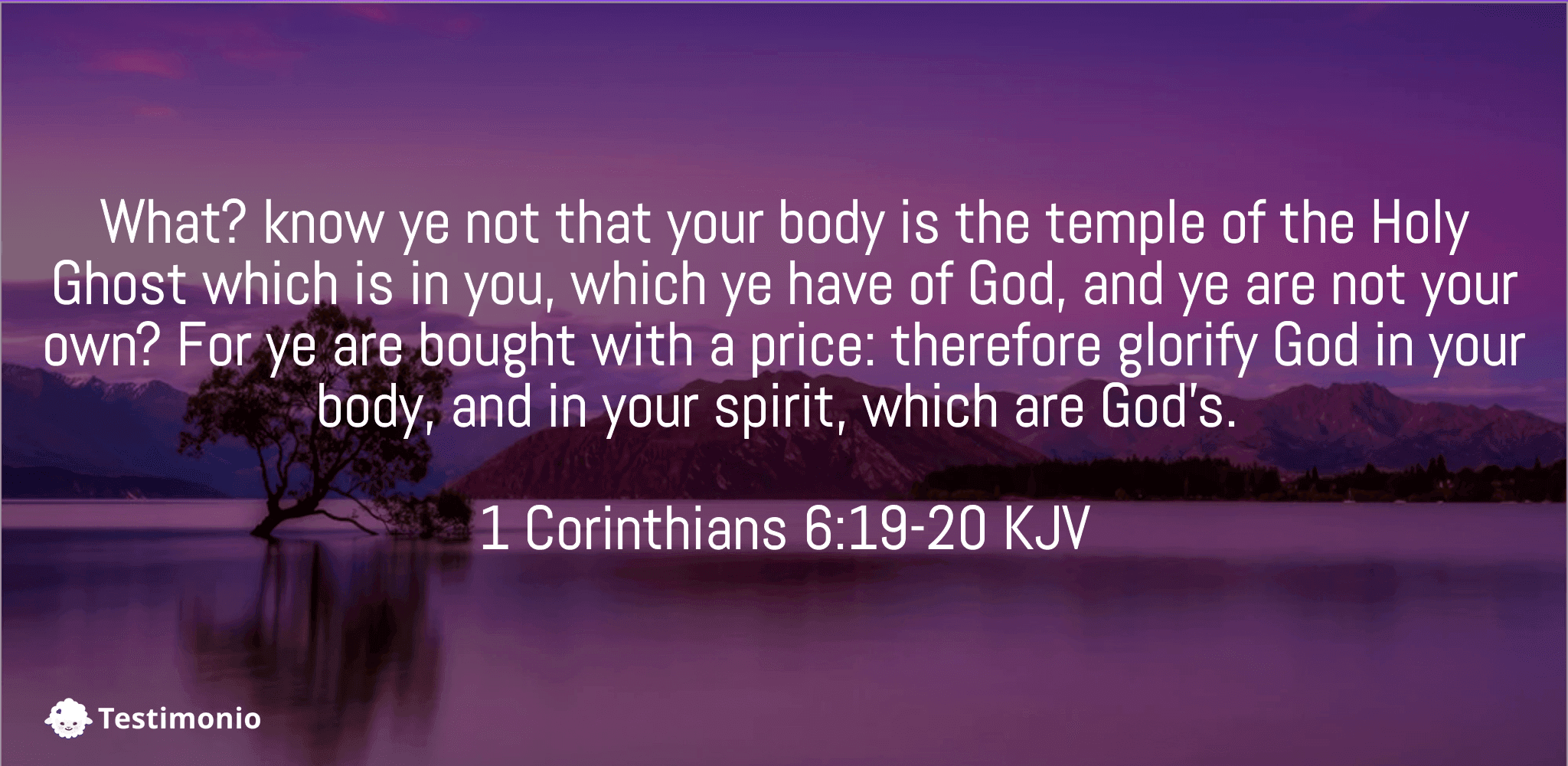 1 Corinthians 6:19-20
