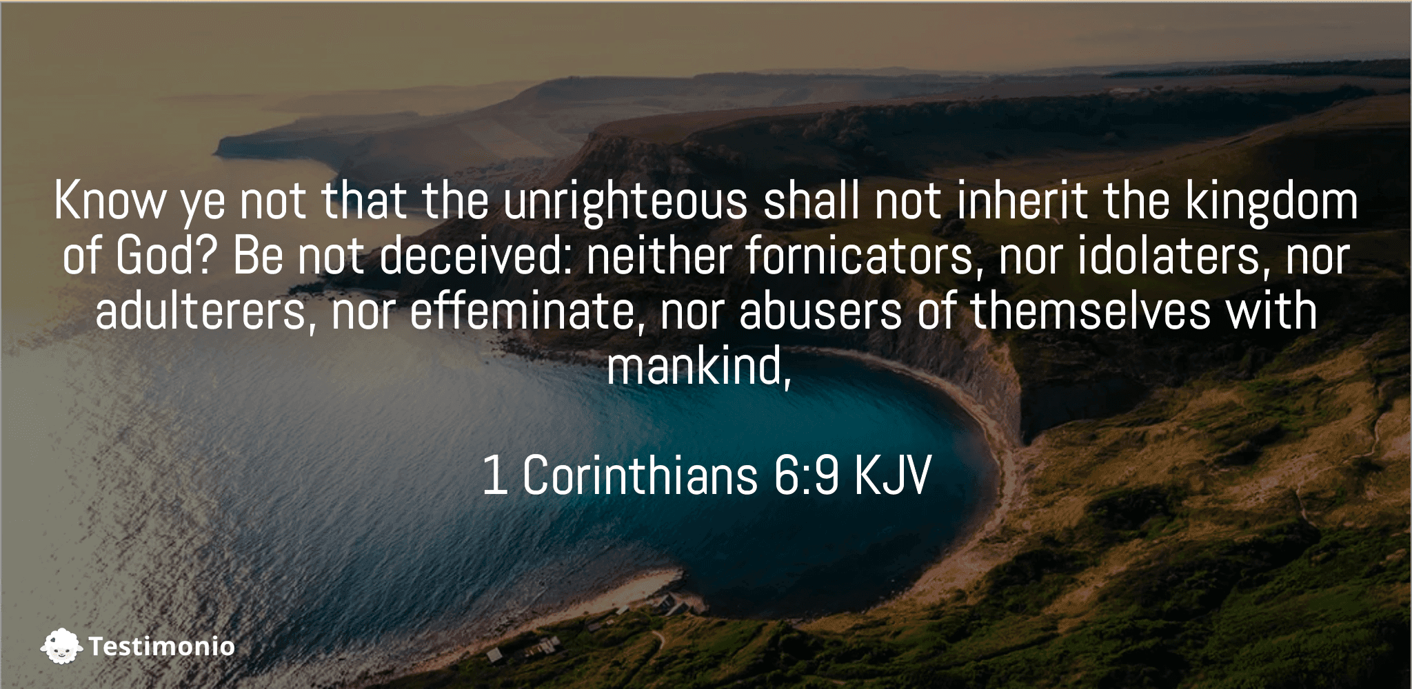 1 Corinthians 6:9