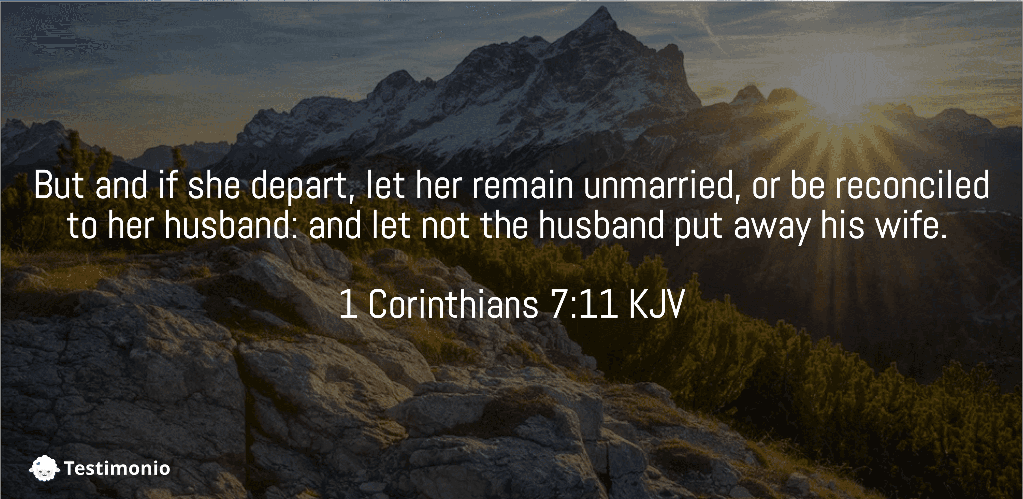 1 Corinthians 7:11