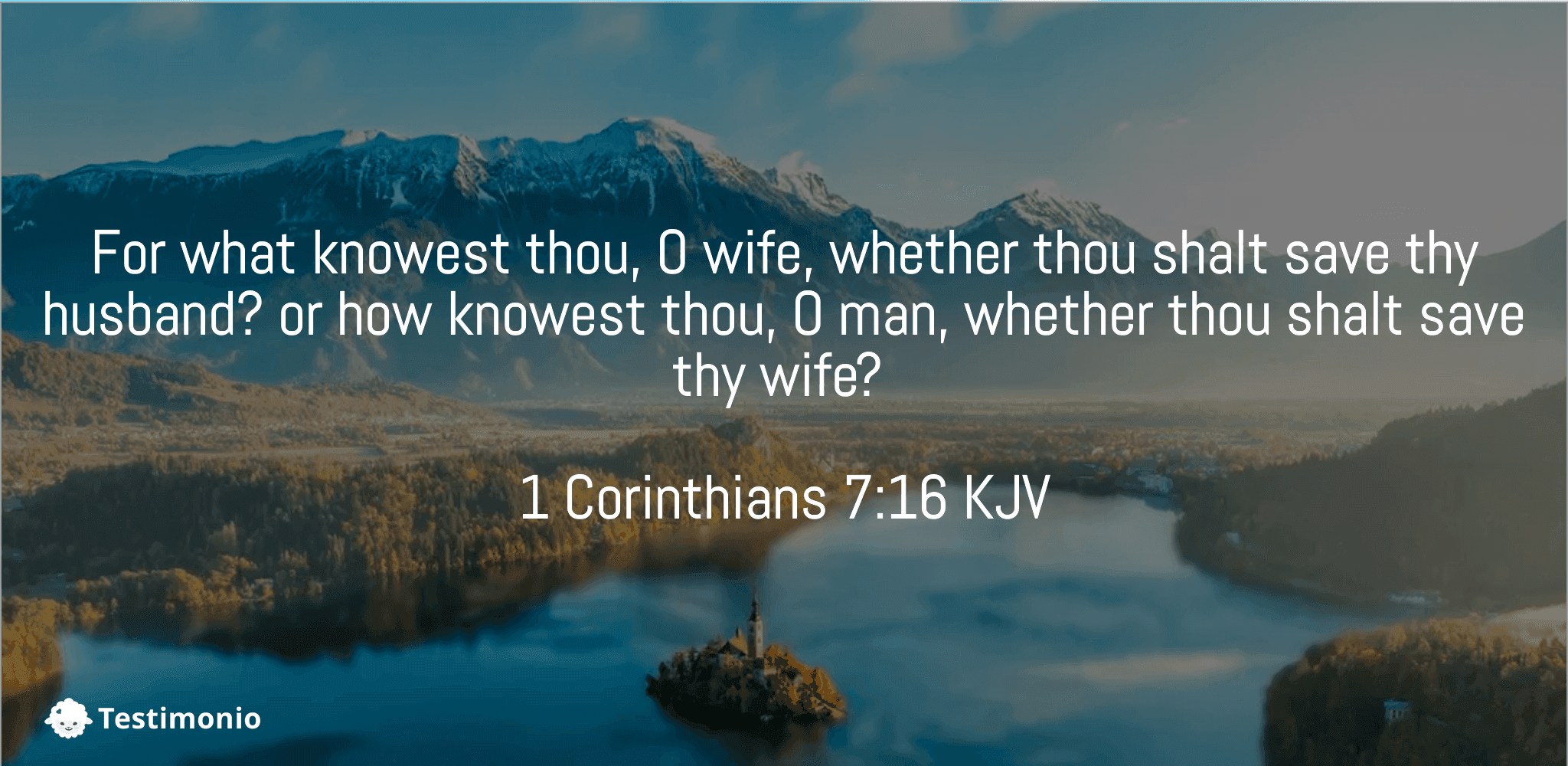 1 Corinthians 7:16