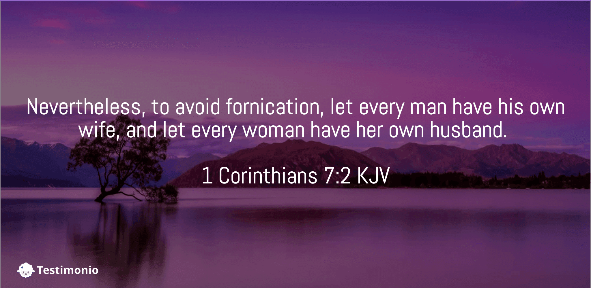 1 Corinthians 7:2