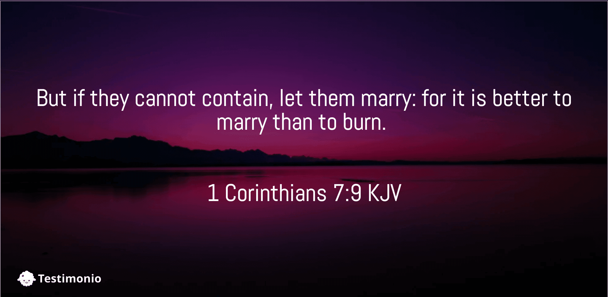 1 Corinthians 7:9