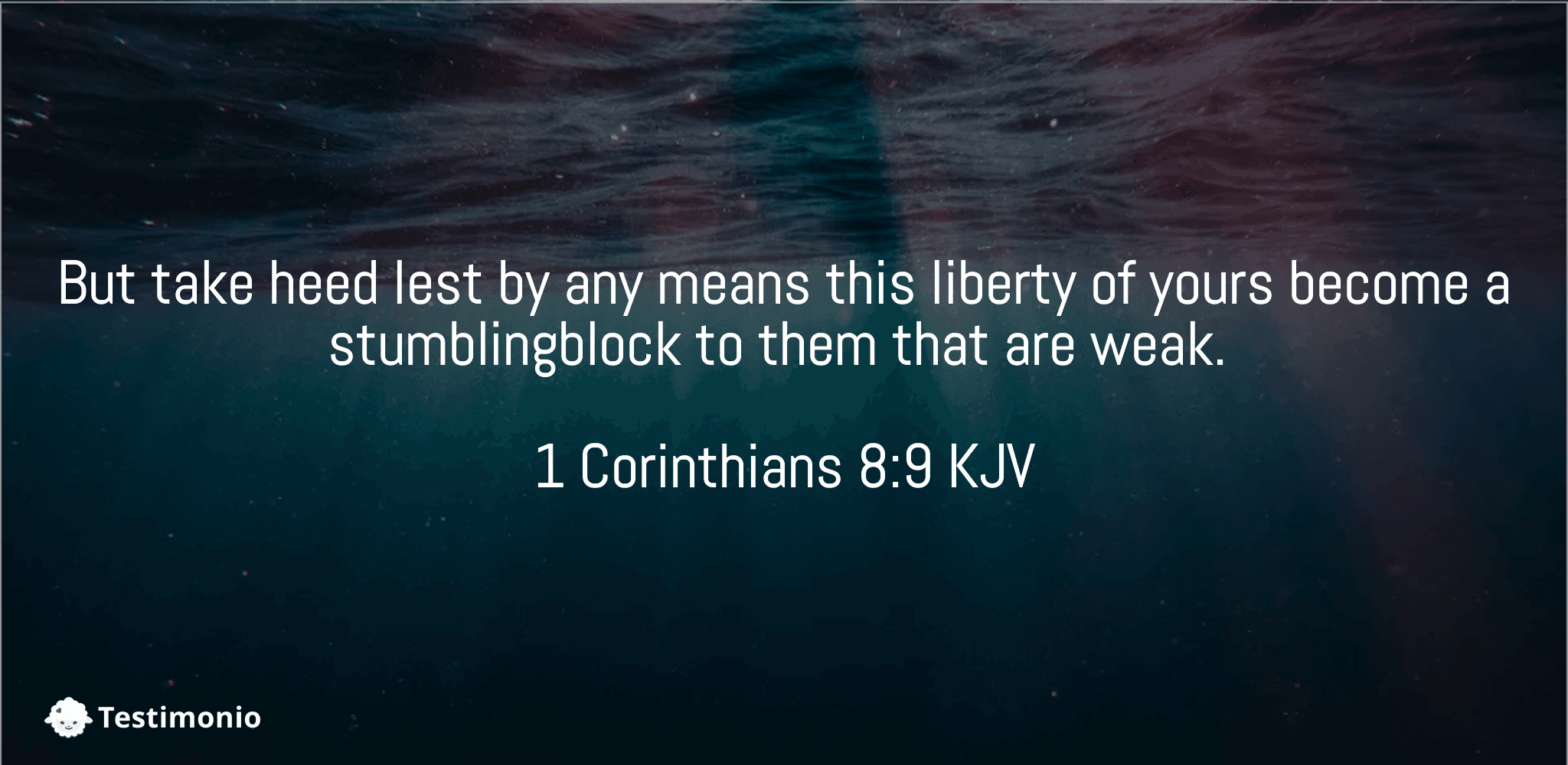 1 Corinthians 8:9