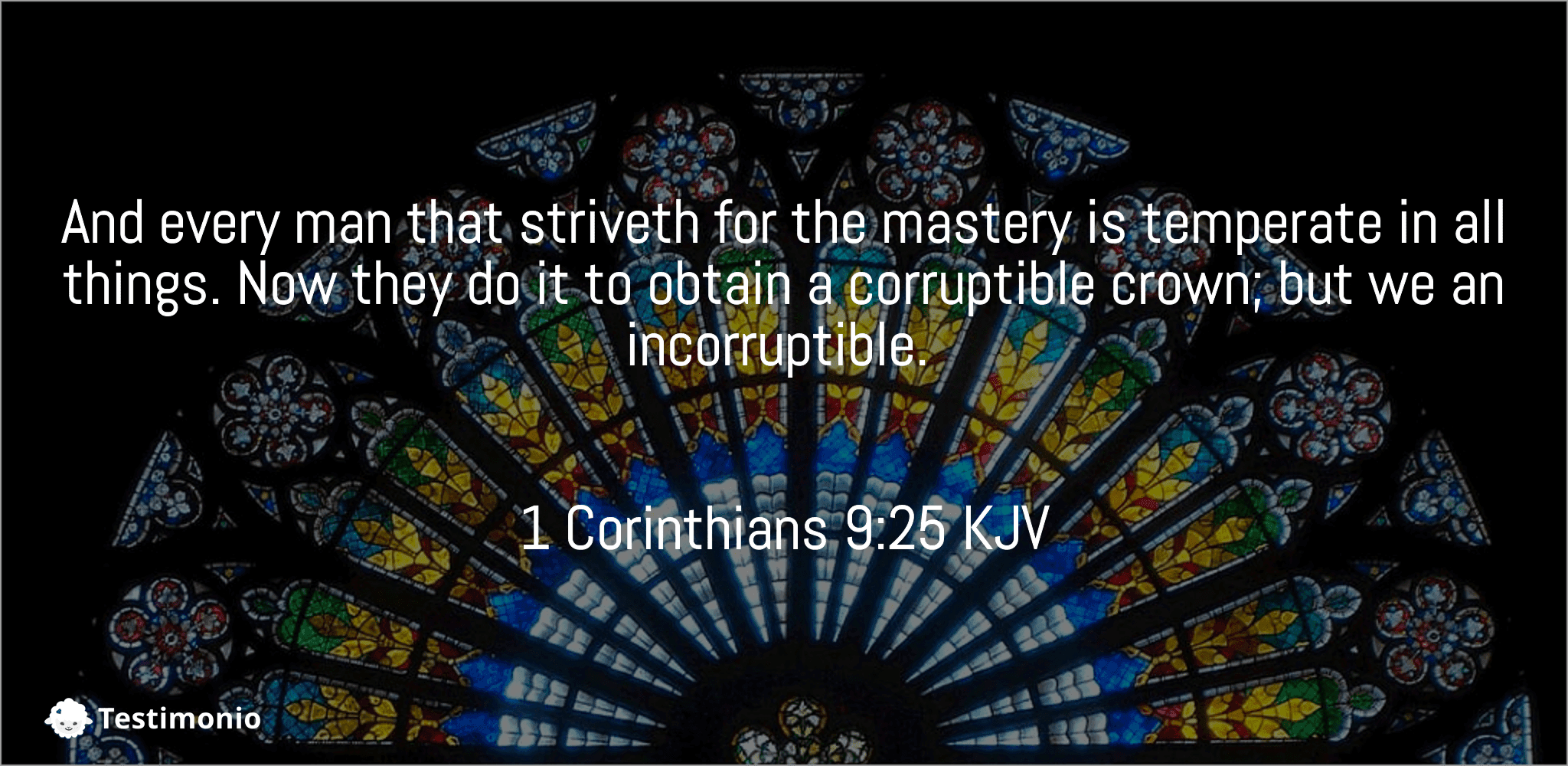 1 Corinthians 9:25