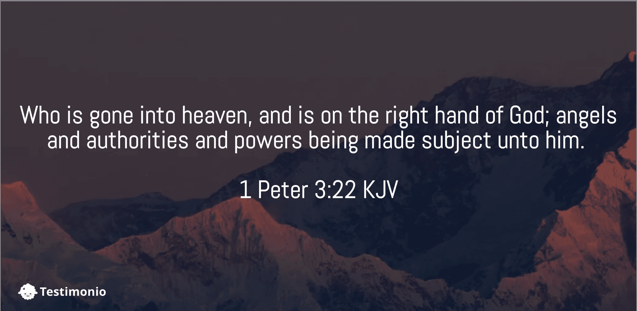 1 Peter 3:22