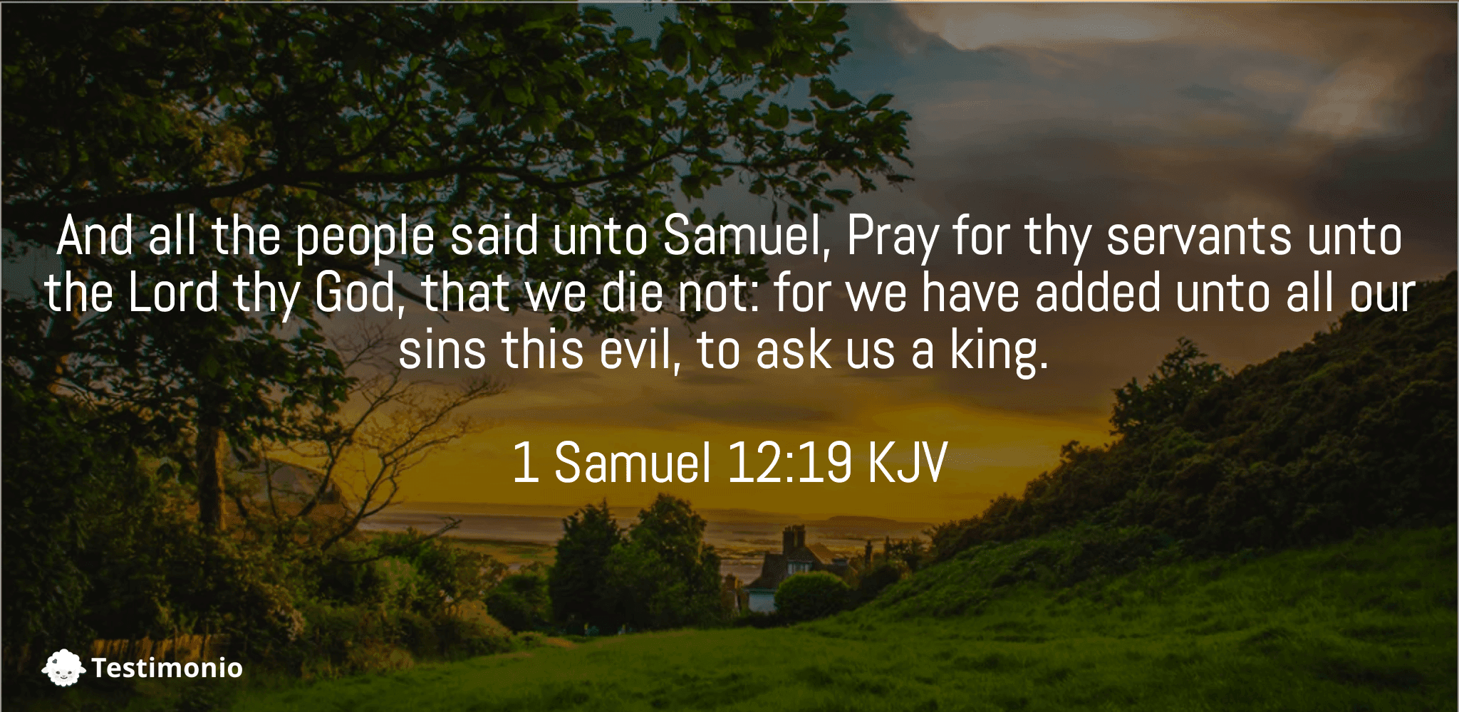 1 Samuel 12:19