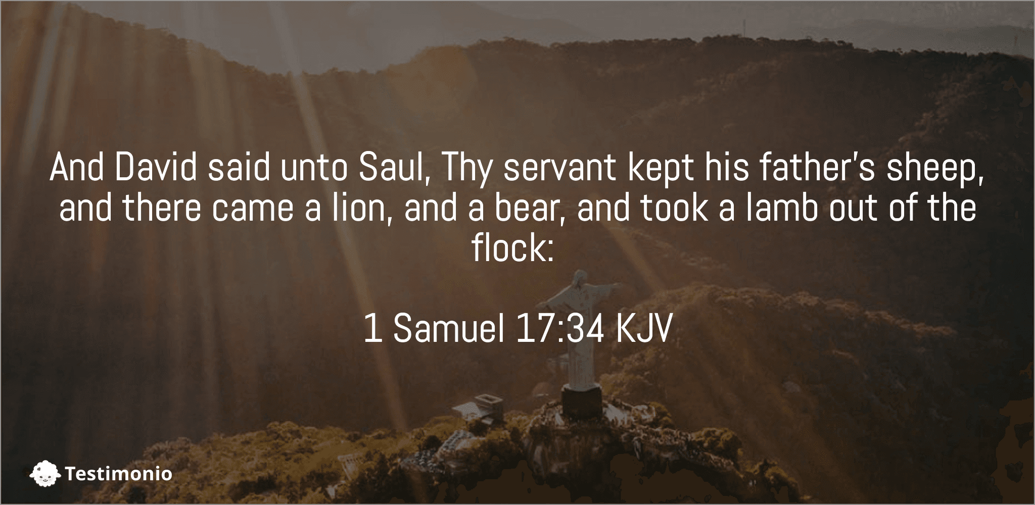 1 Samuel 17:34