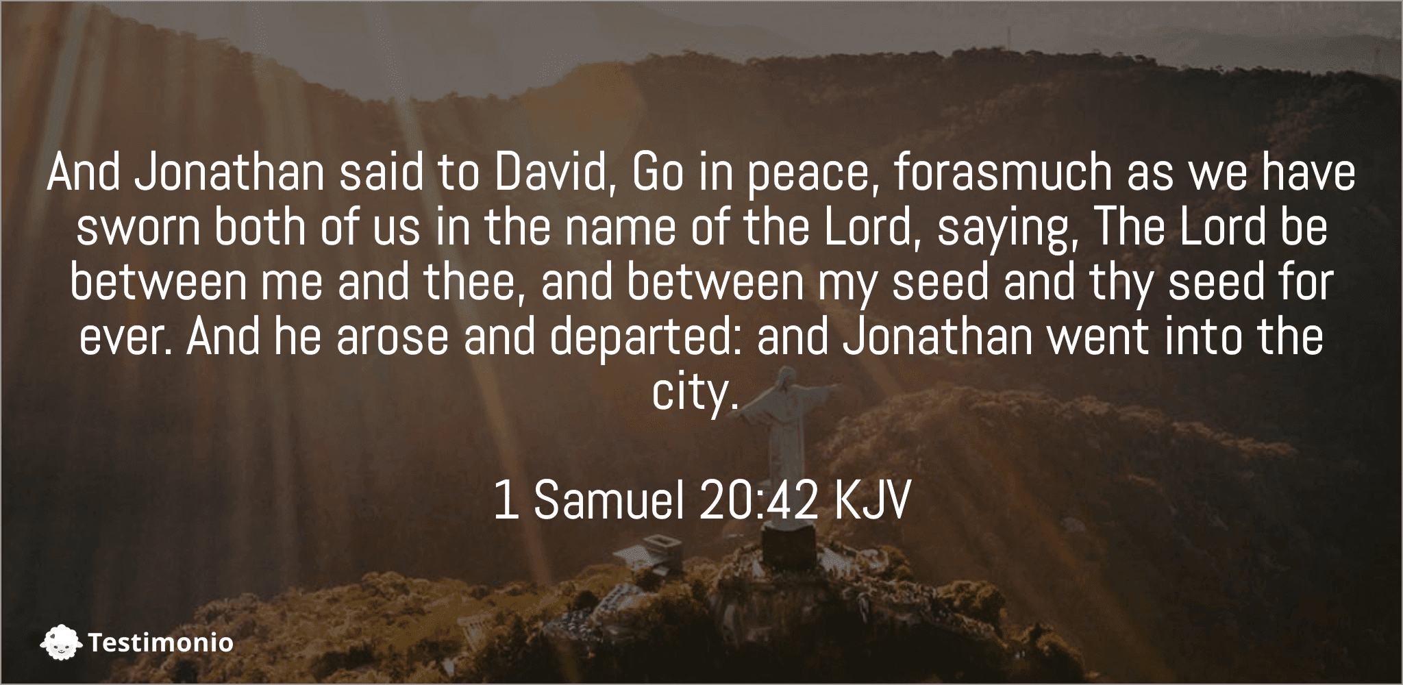 1 Samuel 20:42