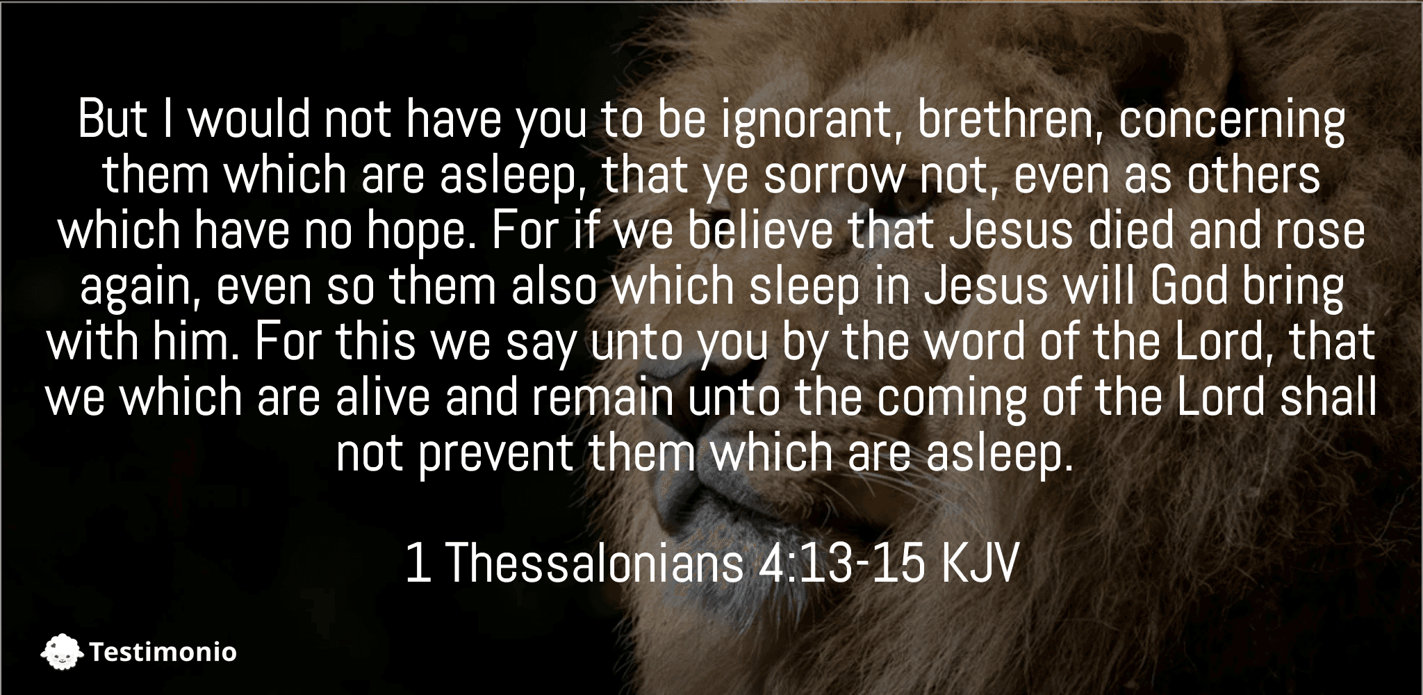 1 Thessalonians 4:13-15