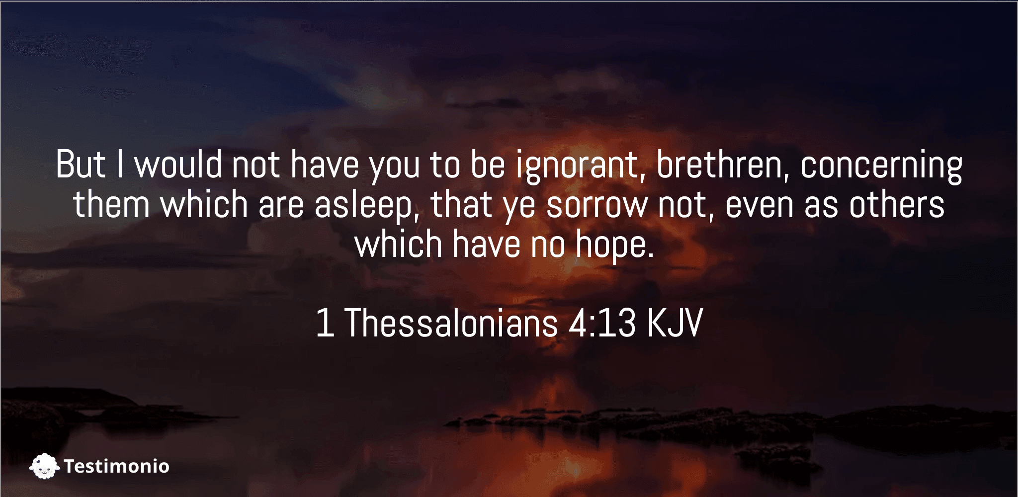 1 Thessalonians 4:13