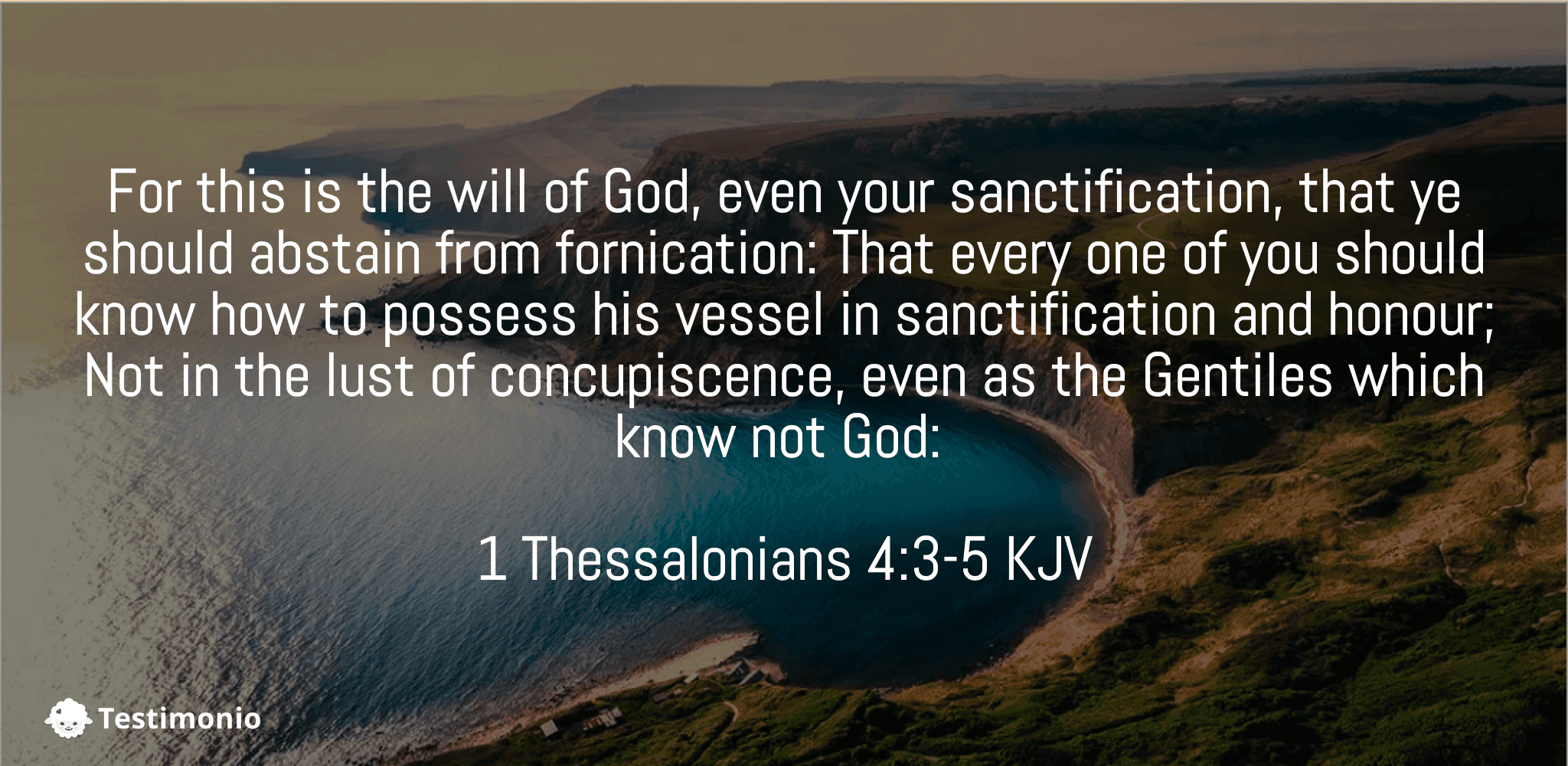 1 Thessalonians 4:3-5