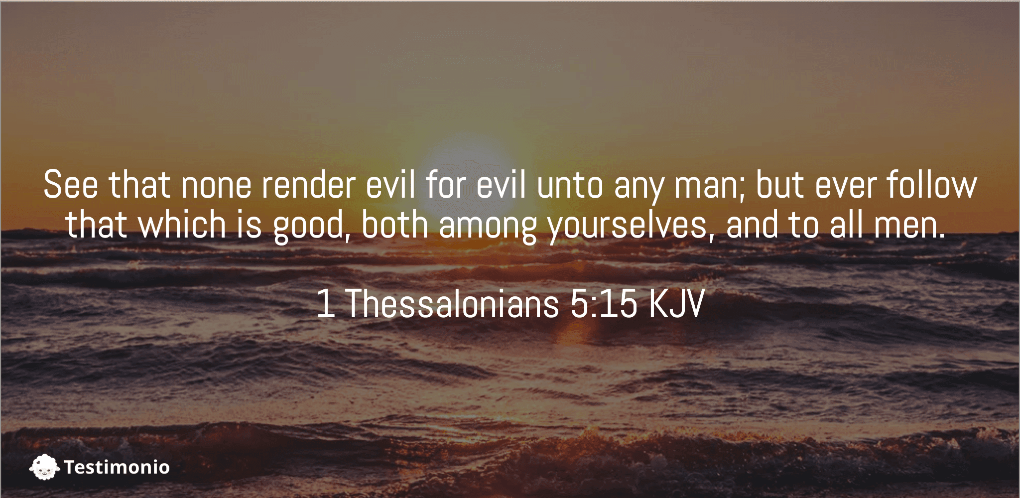 1 Thessalonians 5:15