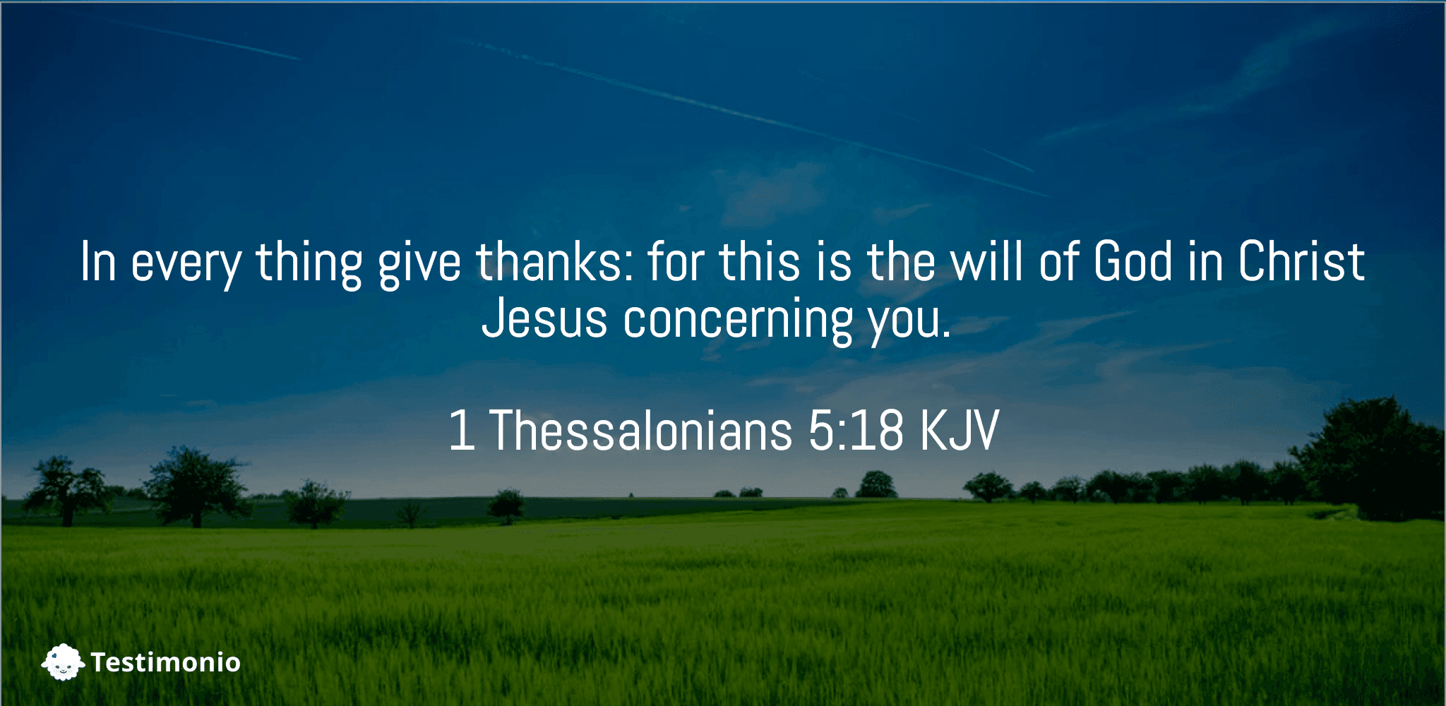 1 Thessalonians 5:18