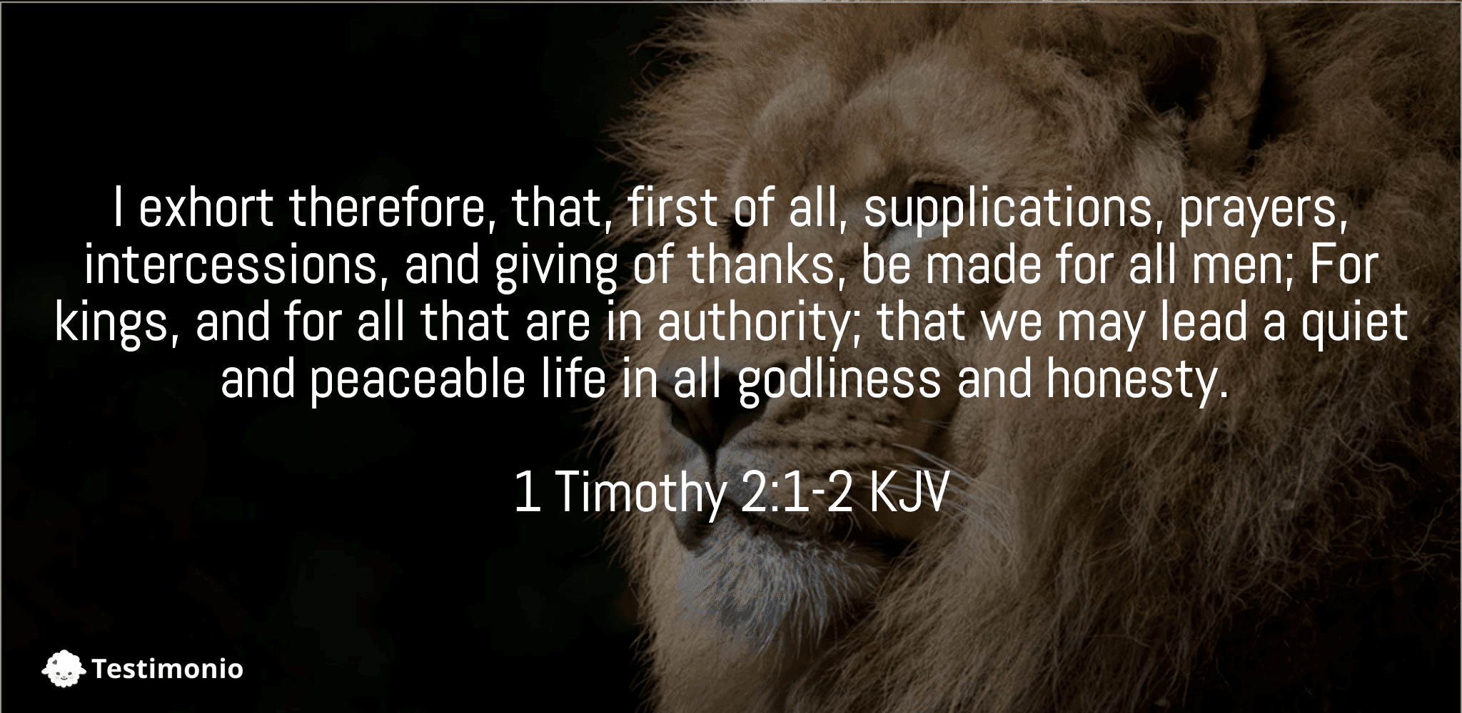 1 Timothy 2:1-2