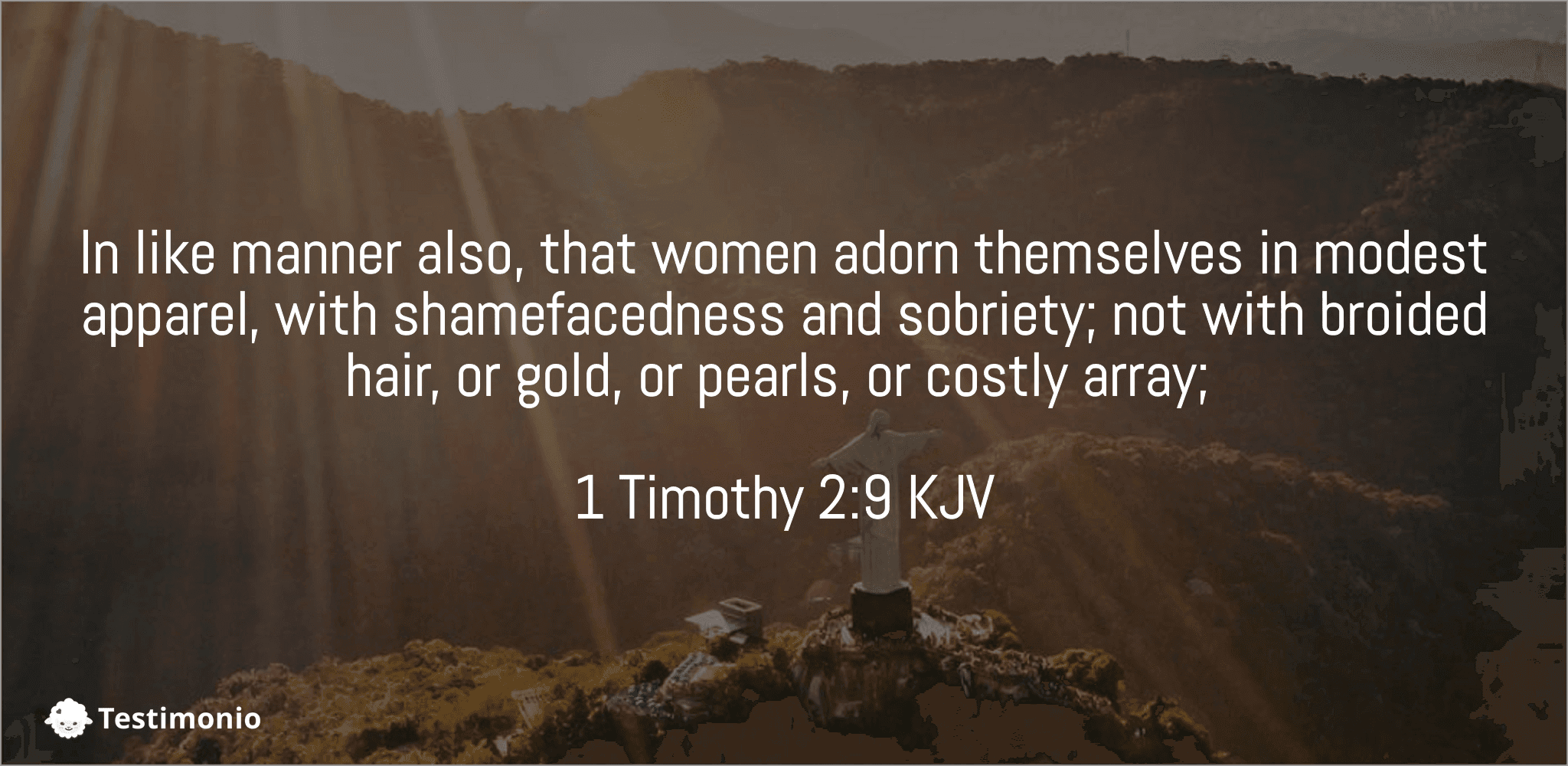 1 Timothy 2:9