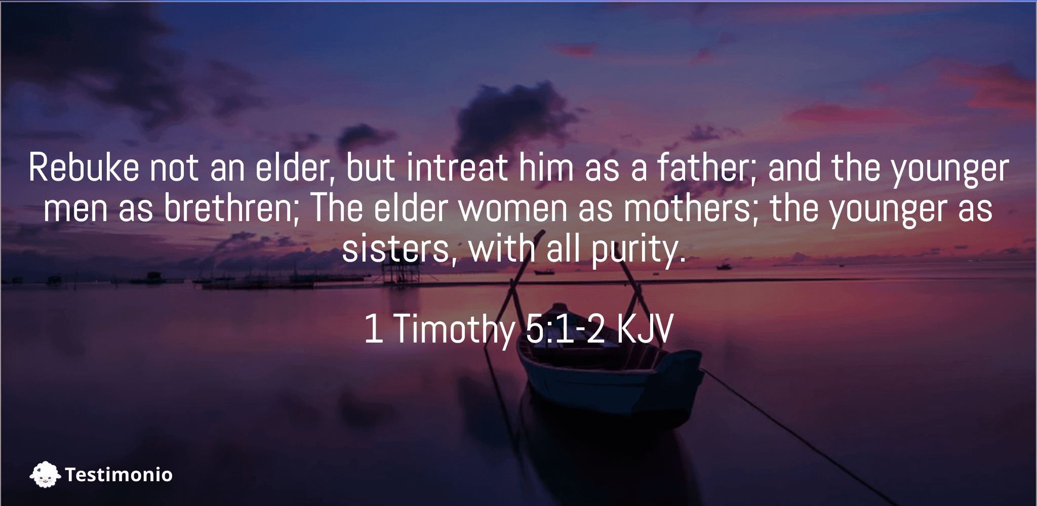 1 Timothy 5:1-2