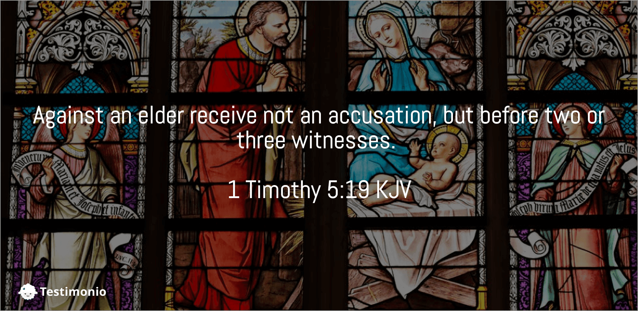 1 Timothy 5:19