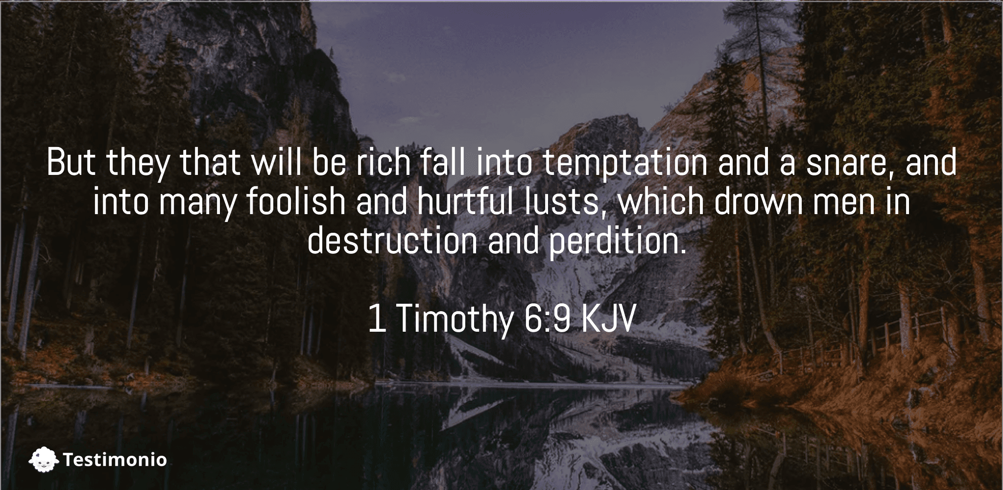 1 Timothy 6:9