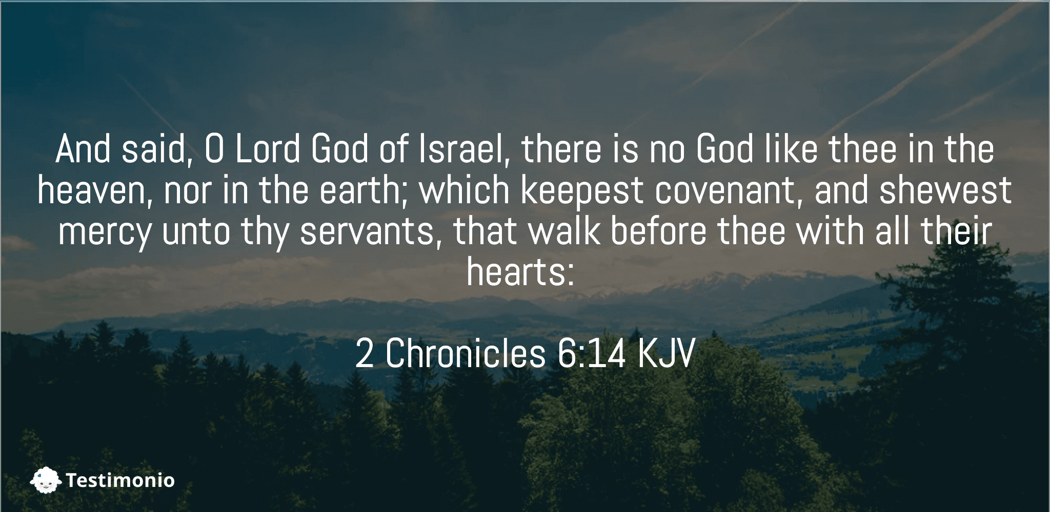 2 Chronicles 6:14