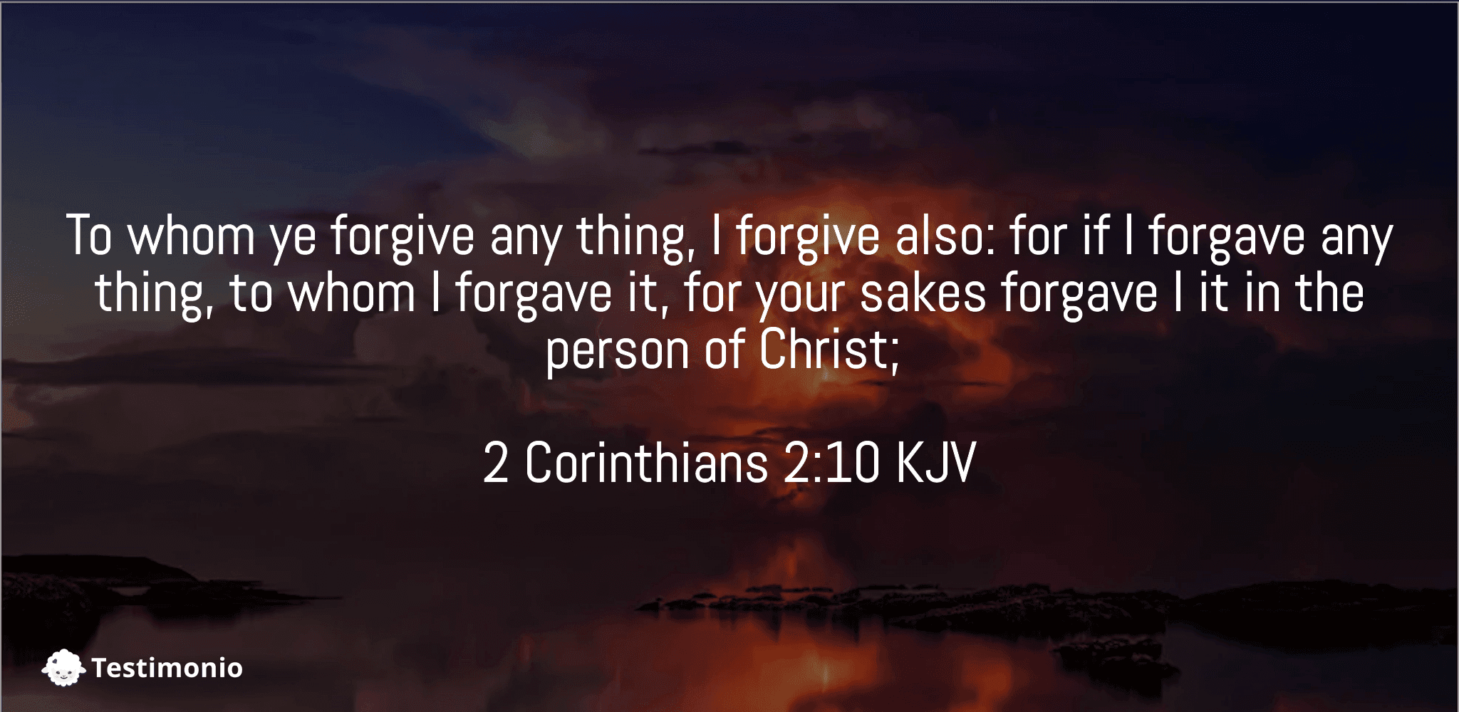 2 Corinthians 2:10