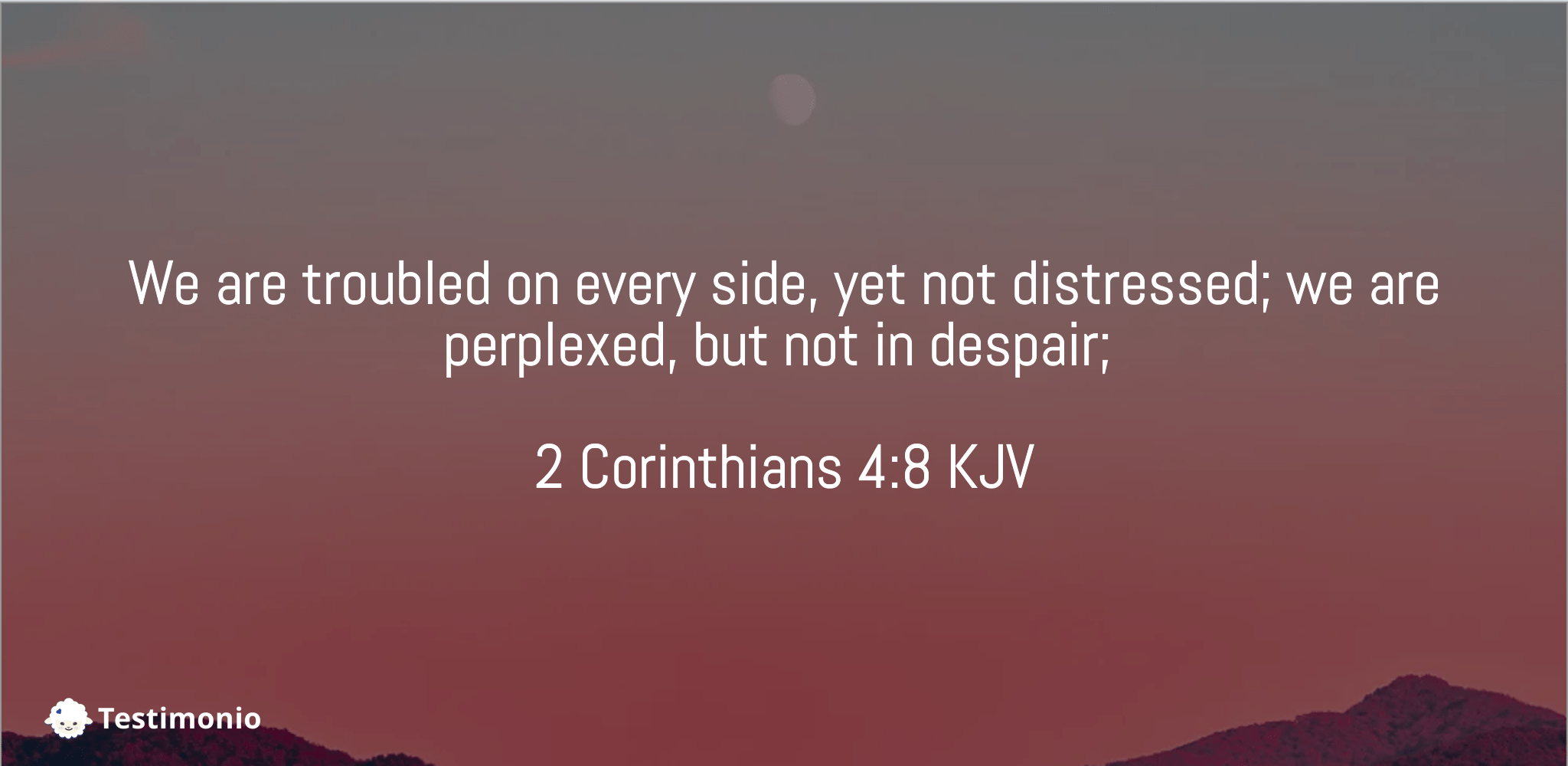 2 Corinthians 4:8