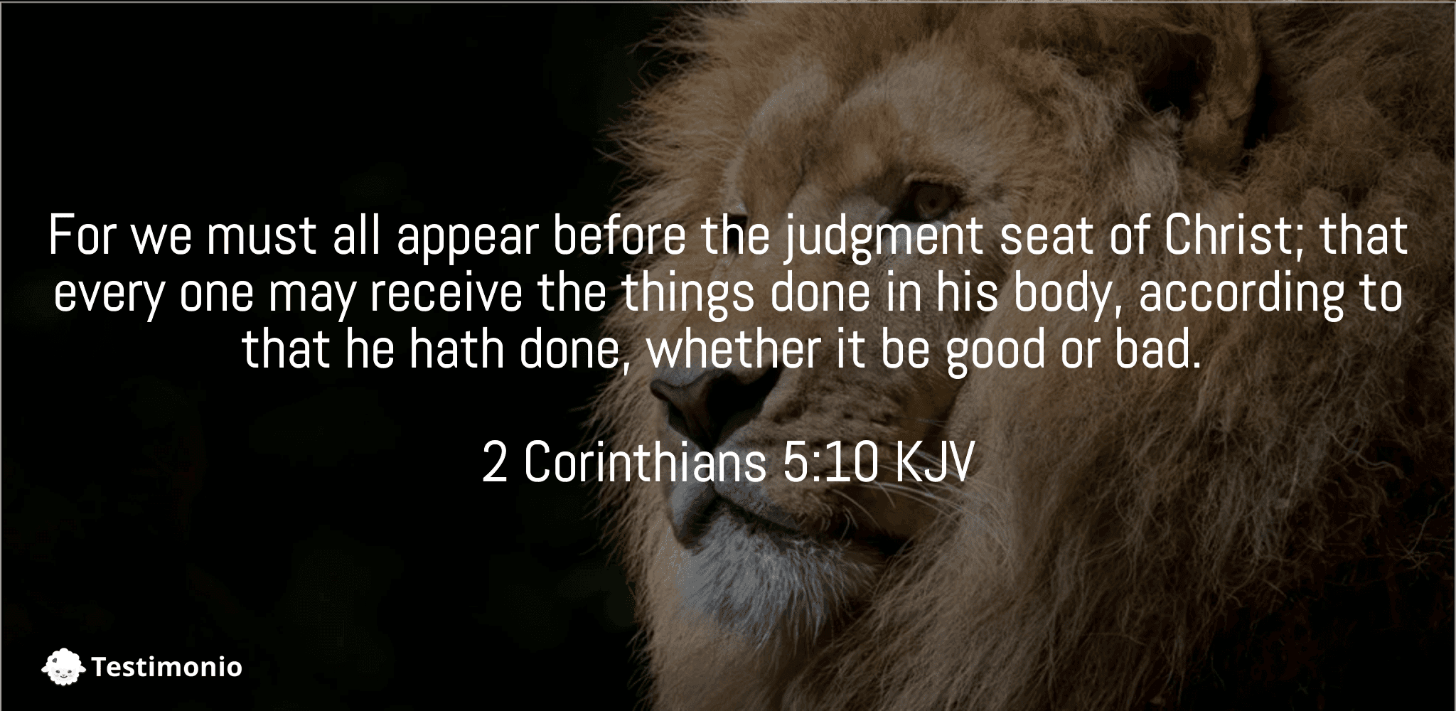 2 Corinthians 5:10