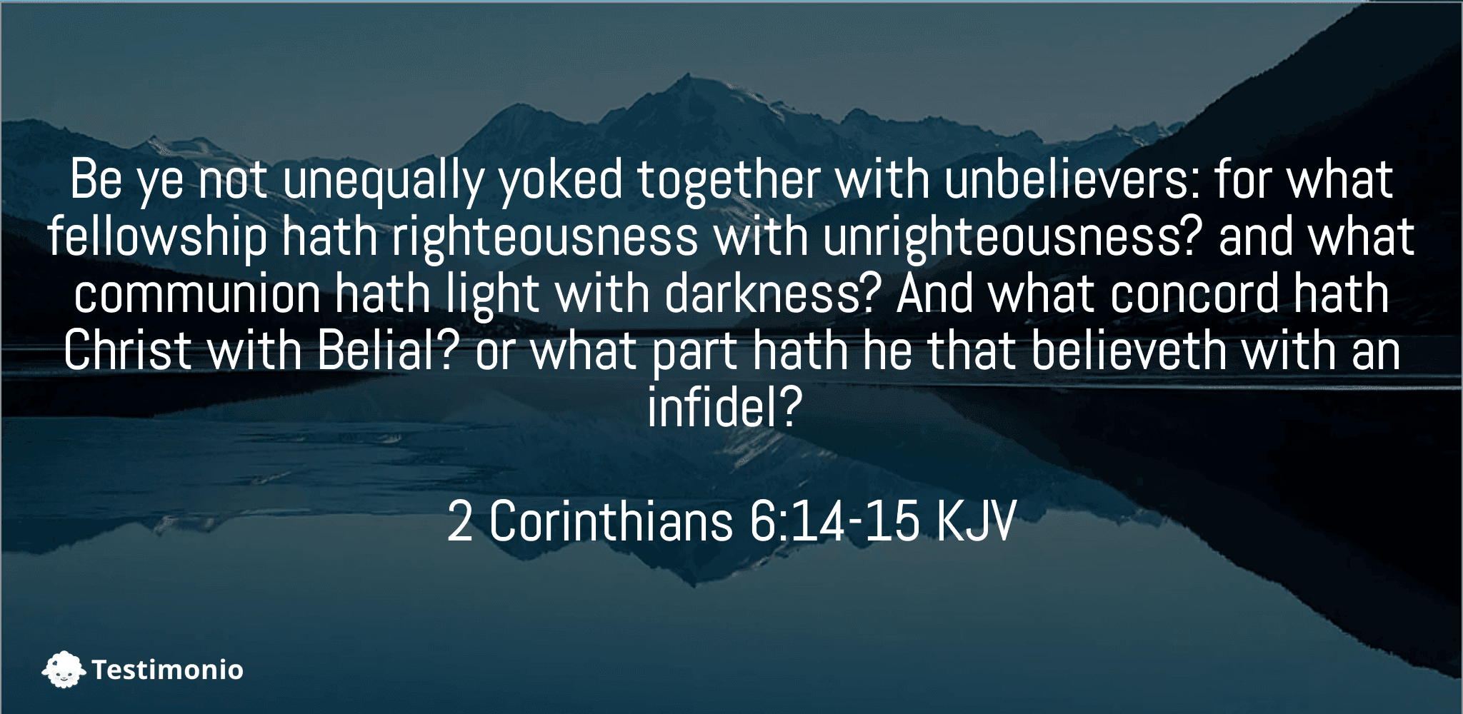 2 Corinthians 6:14-15