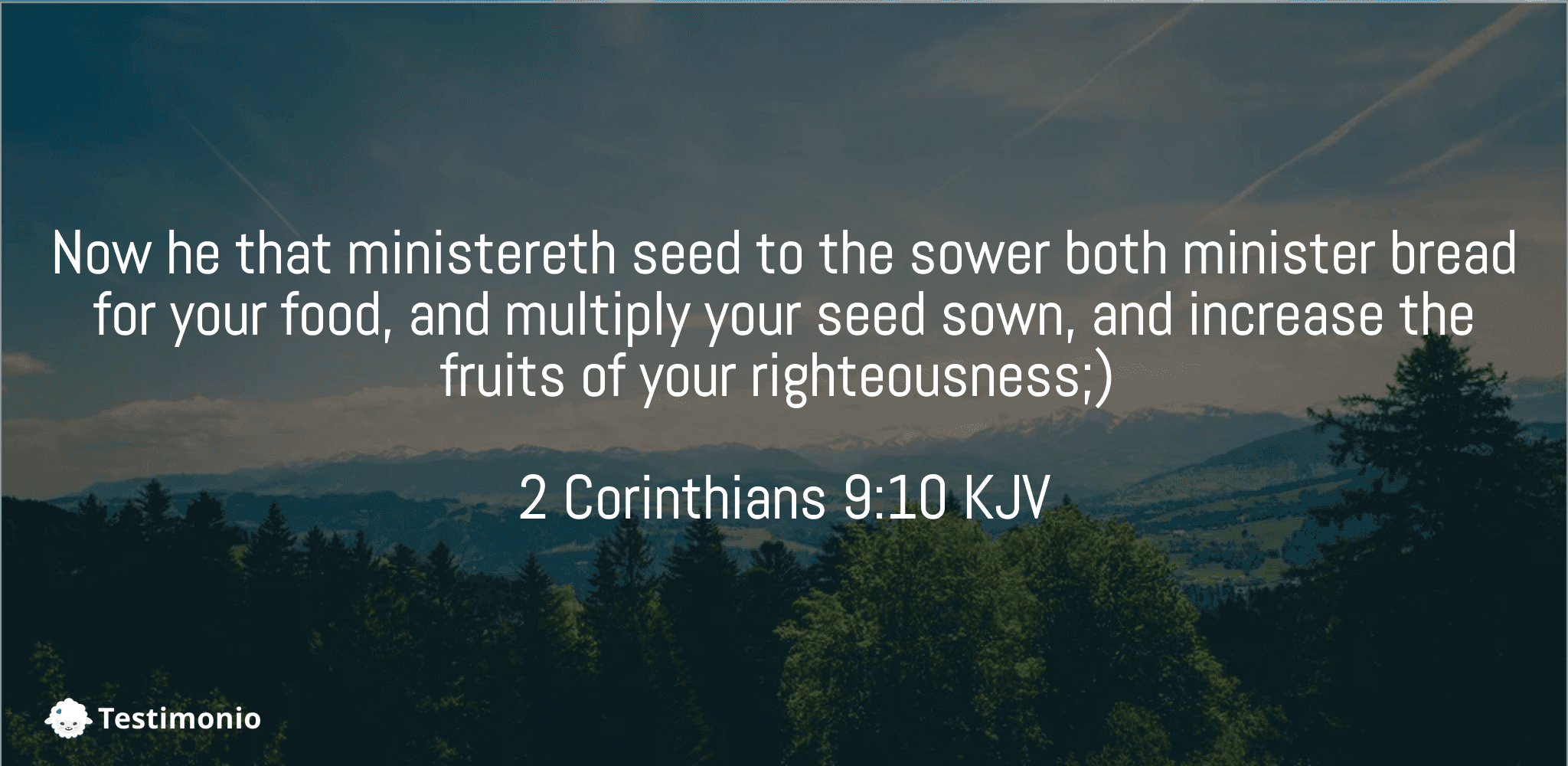 2 Corinthians 9:10